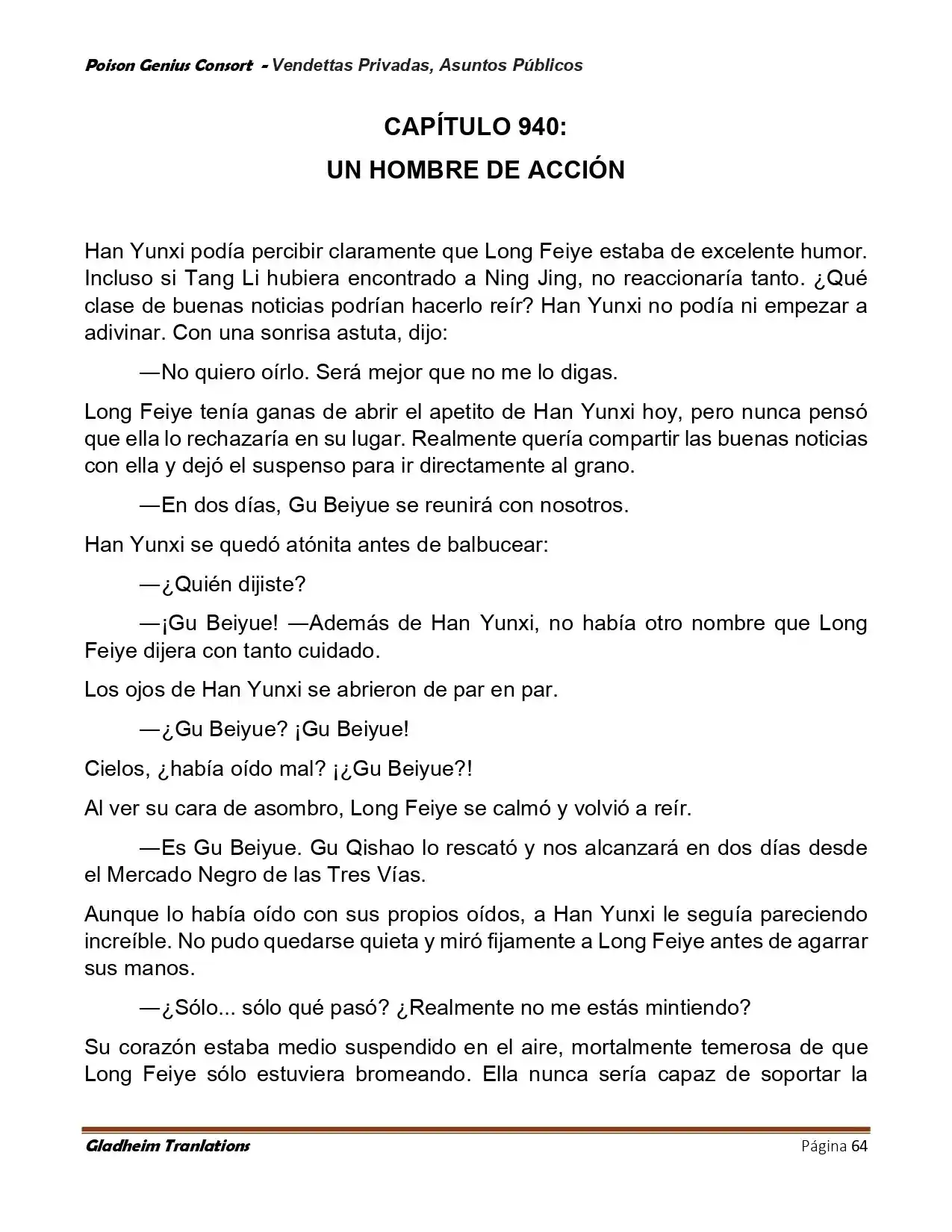 Poison Genious Consort (Novela) - Capítulo 408 - Página 64 - LectorTMOo