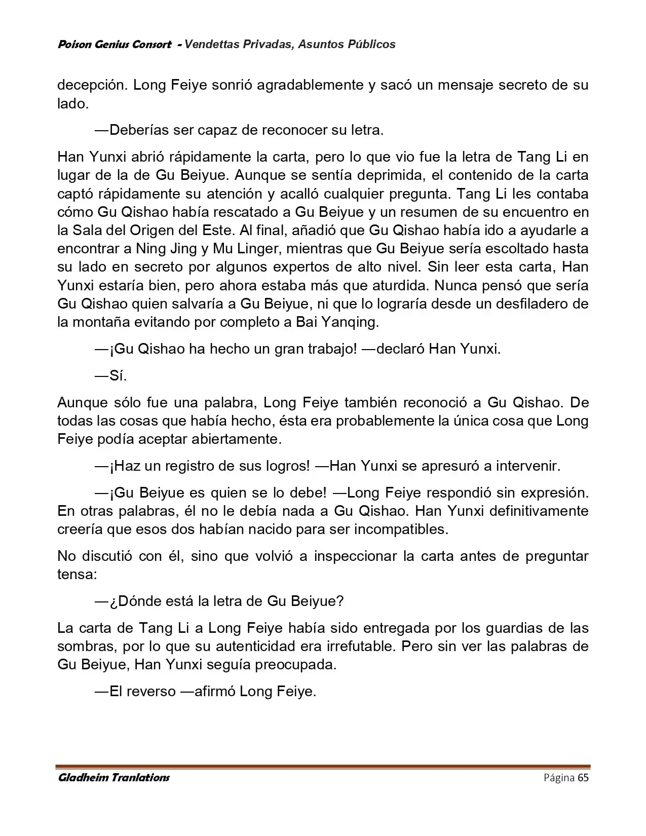 Poison Genious Consort (Novela) - Capítulo 408 - Página 65 - LectorTMOo