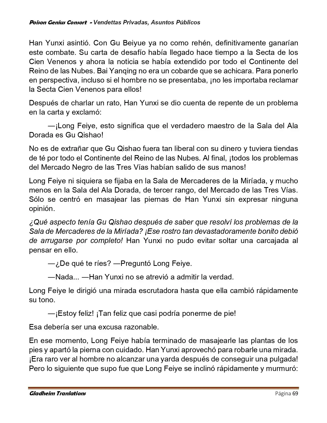 Poison Genious Consort (Novela) - Capítulo 408 - Página 69 - LectorTMOo