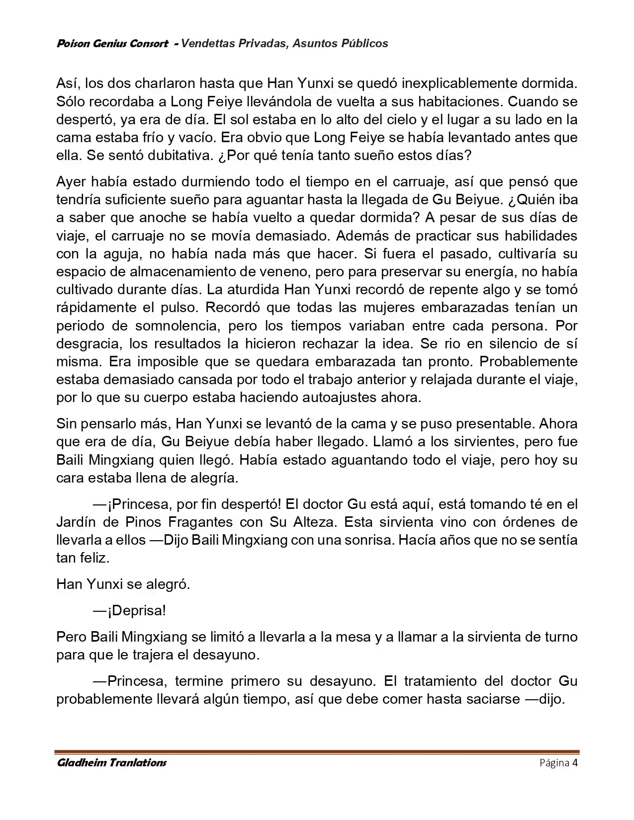 Poison Genious Consort (Novela) - Capítulo 409 - Página 4 - LectorTMOo