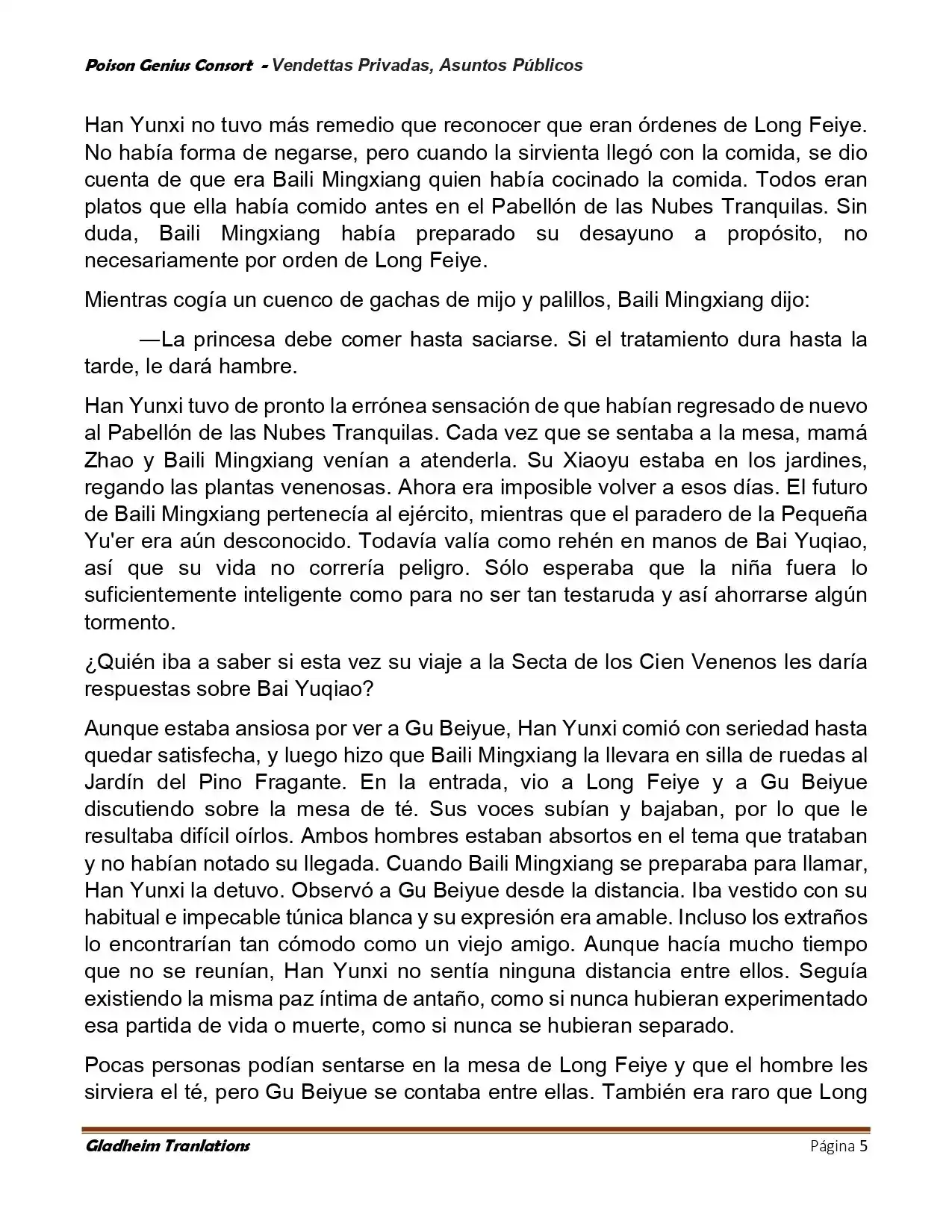 Poison Genious Consort (Novela) - Capítulo 409 - Página 5 - LectorTMOo