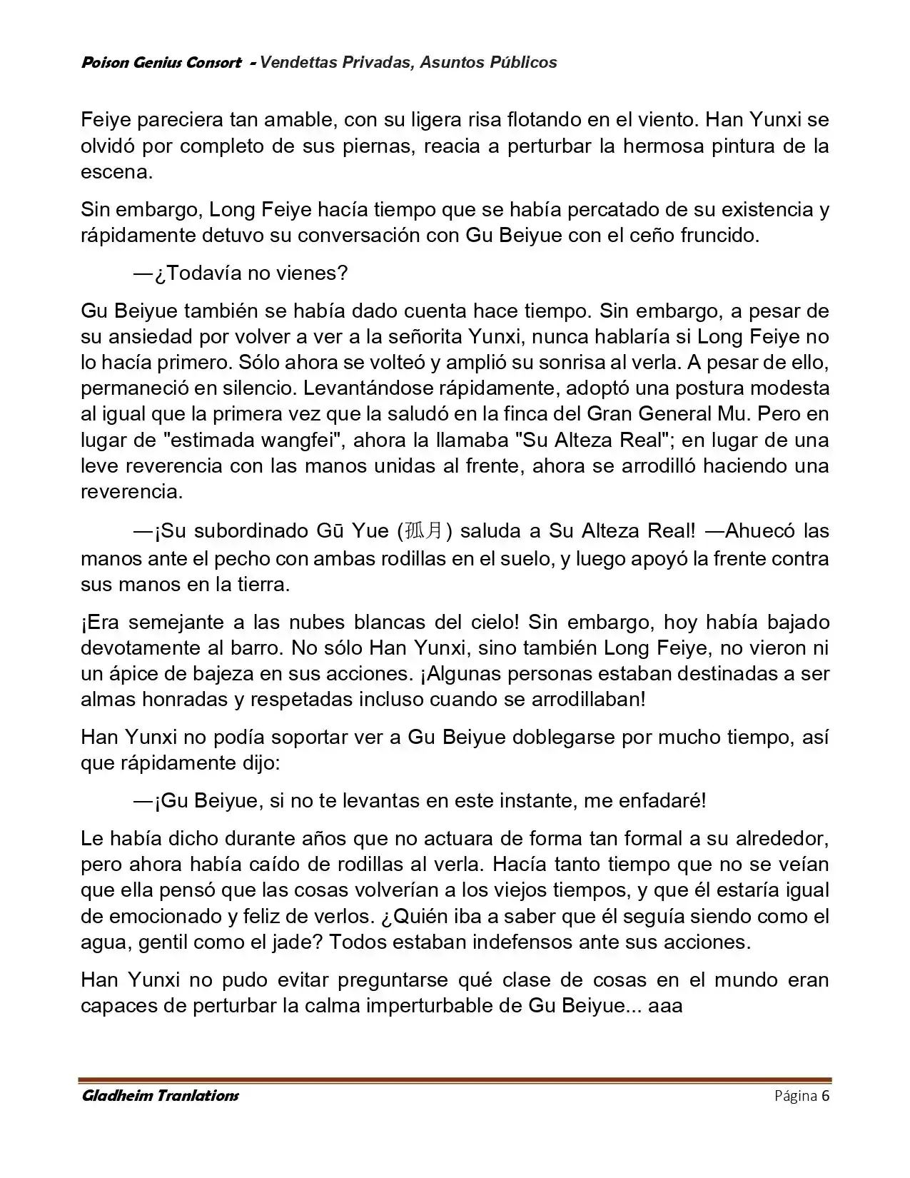 Poison Genious Consort (Novela) - Capítulo 409 - Página 6 - LectorTMOo