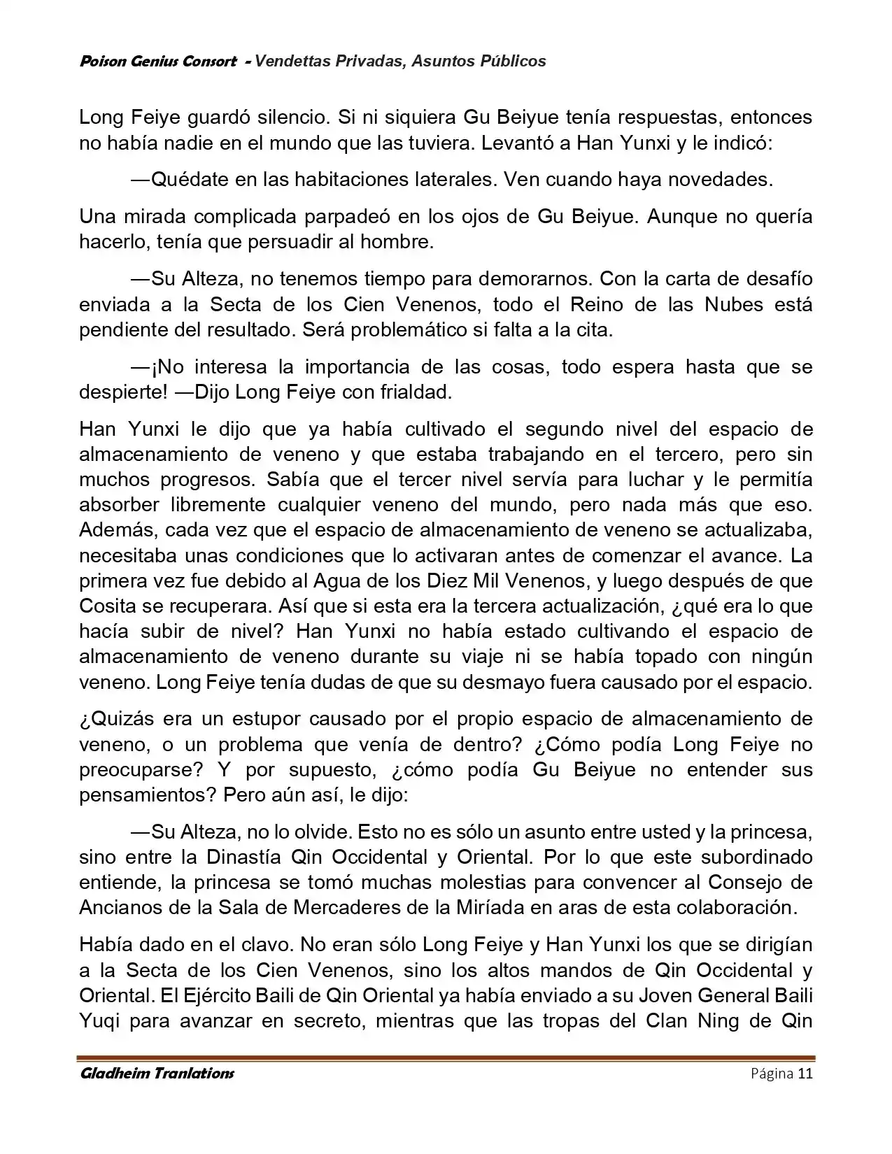 Poison Genious Consort (Novela) - Capítulo 409 - Página 11 - LectorTMOo