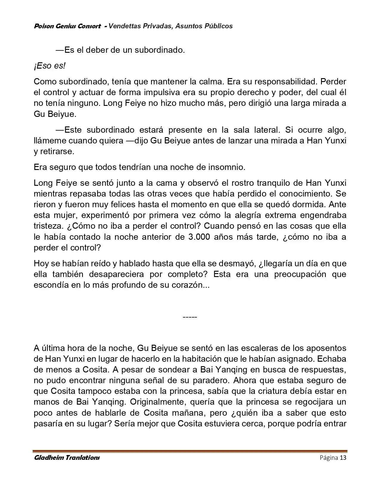 Poison Genious Consort (Novela) - Capítulo 409 - Página 13 - LectorTMOo