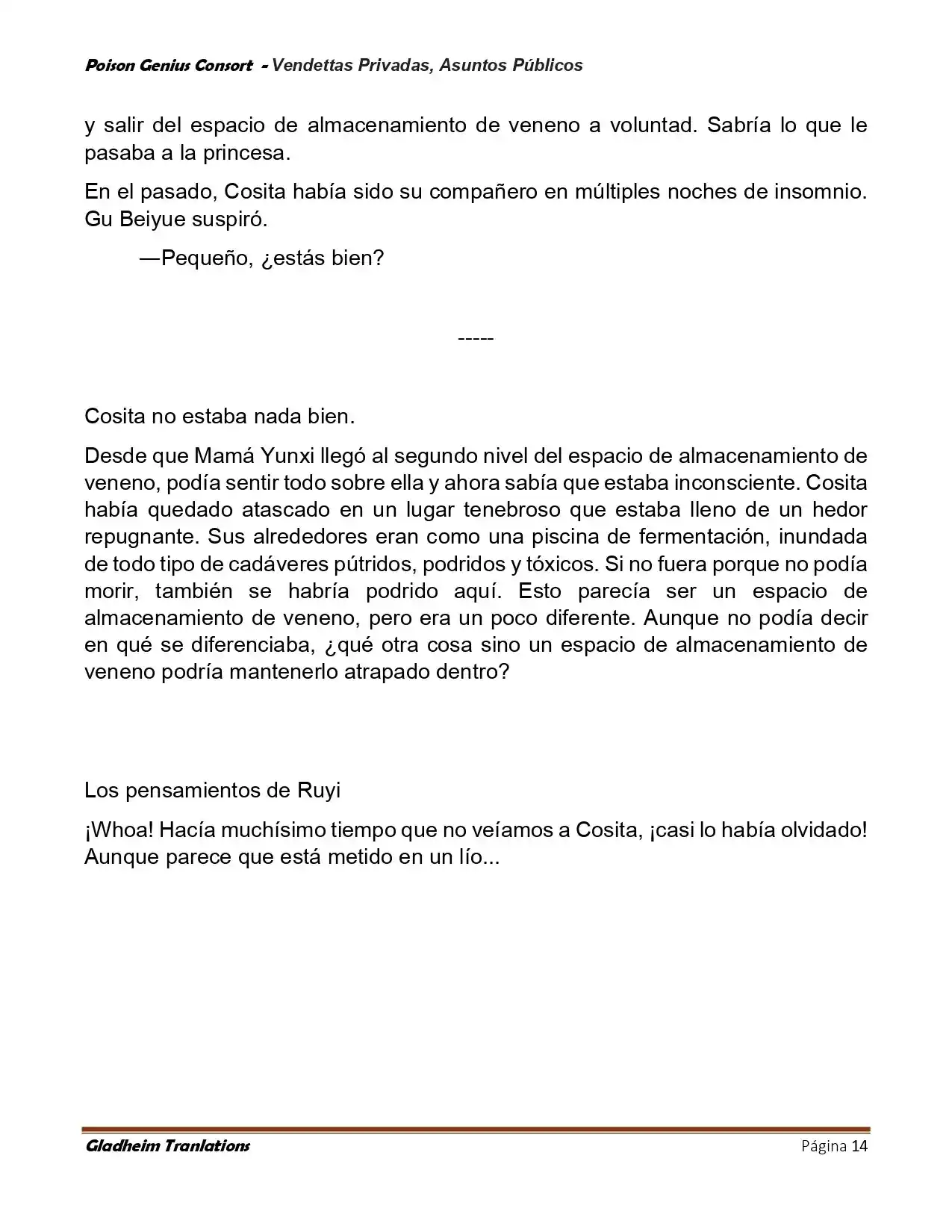 Poison Genious Consort (Novela) - Capítulo 409 - Página 14 - LectorTMOo