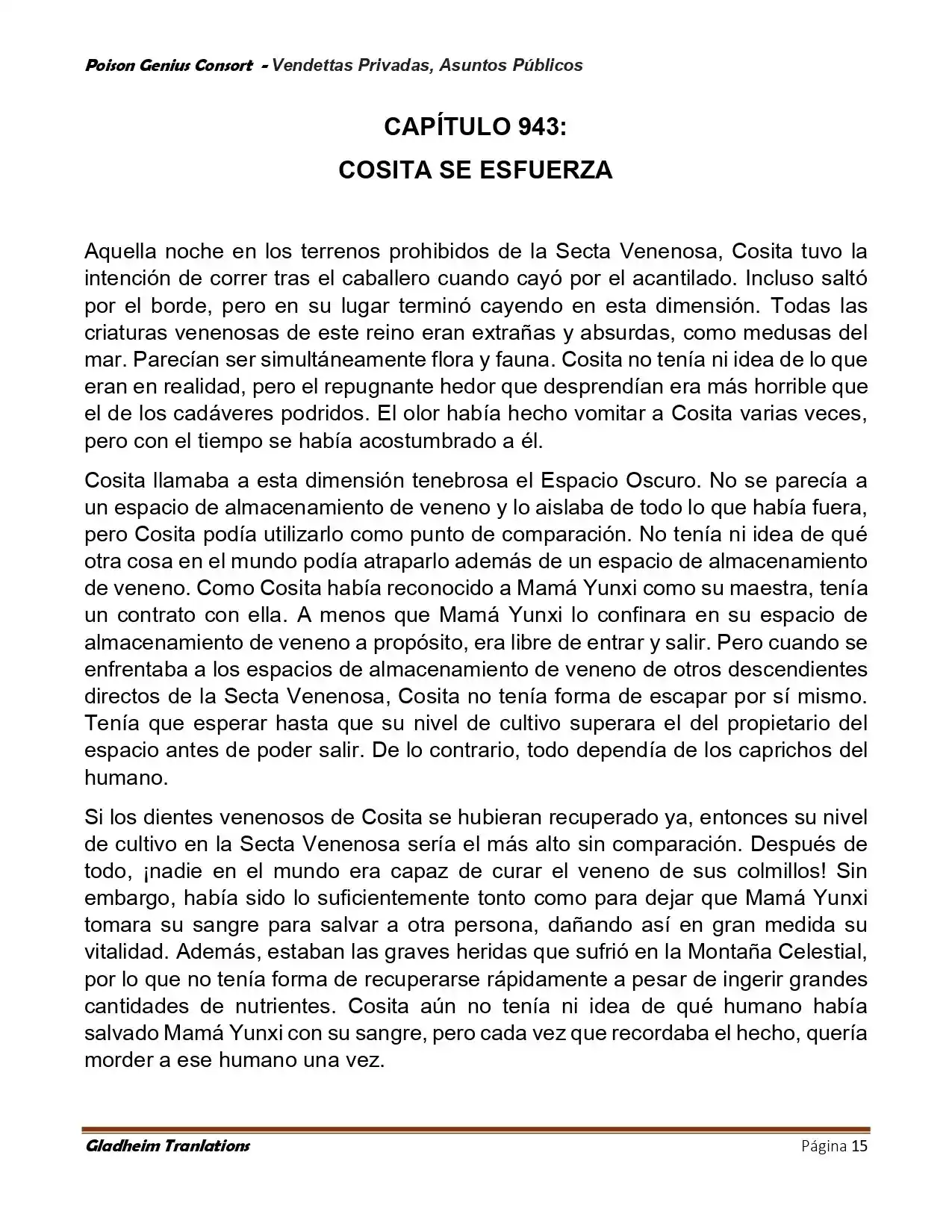 Poison Genious Consort (Novela) - Capítulo 409 - Página 15 - LectorTMOo