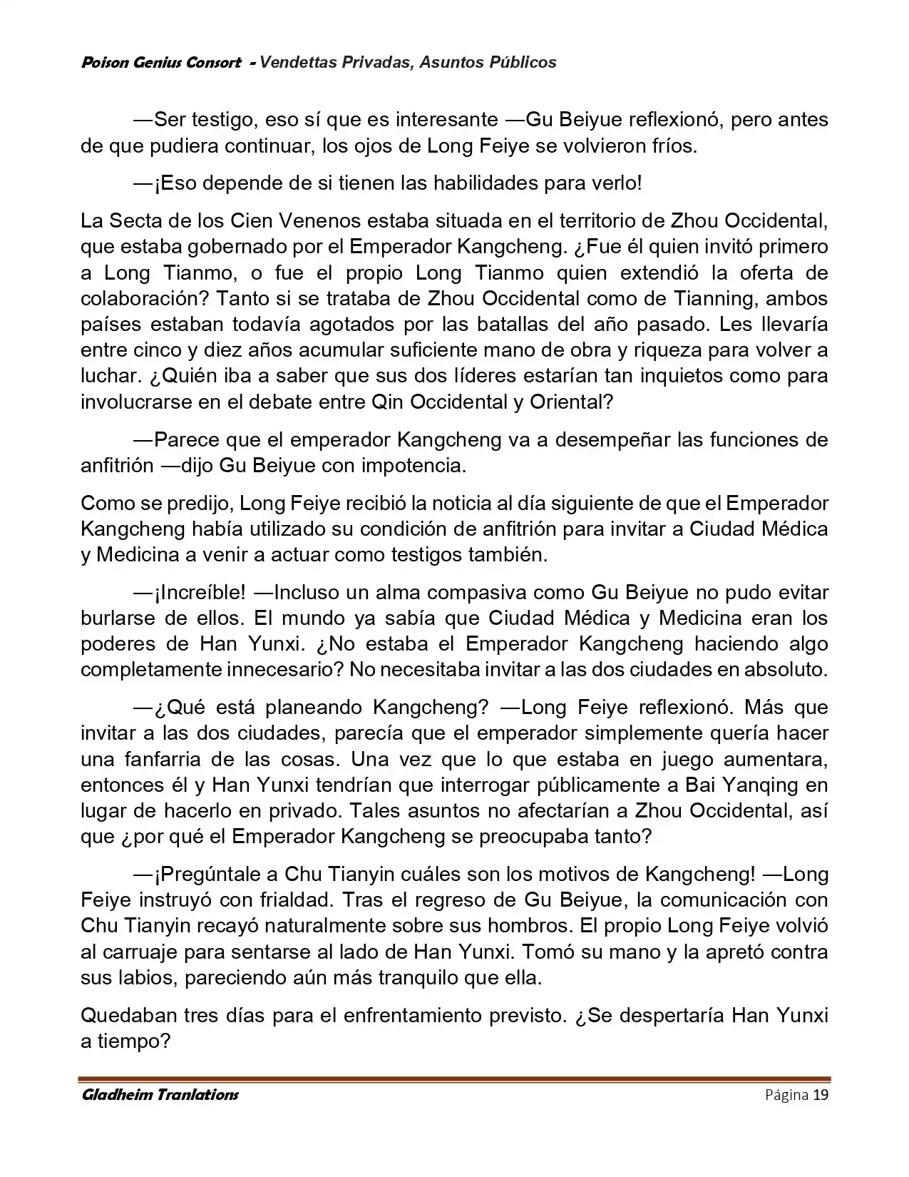 Poison Genious Consort (Novela) - Capítulo 409 - Página 19 - LectorTMOo