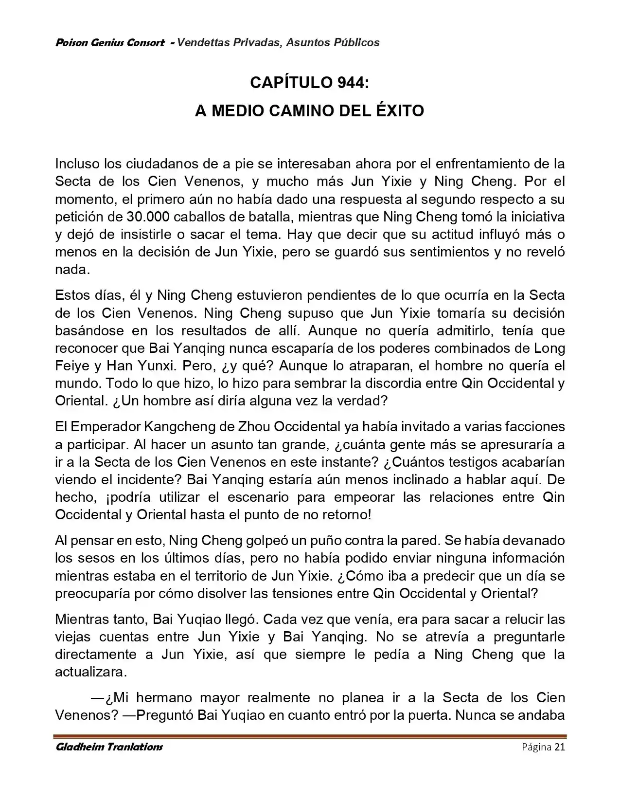 Poison Genious Consort (Novela) - Capítulo 409 - Página 21 - LectorTMOo