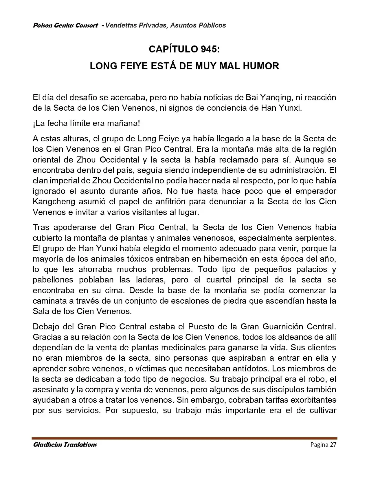 Poison Genious Consort (Novela) - Capítulo 409 - Página 27 - LectorTMOo