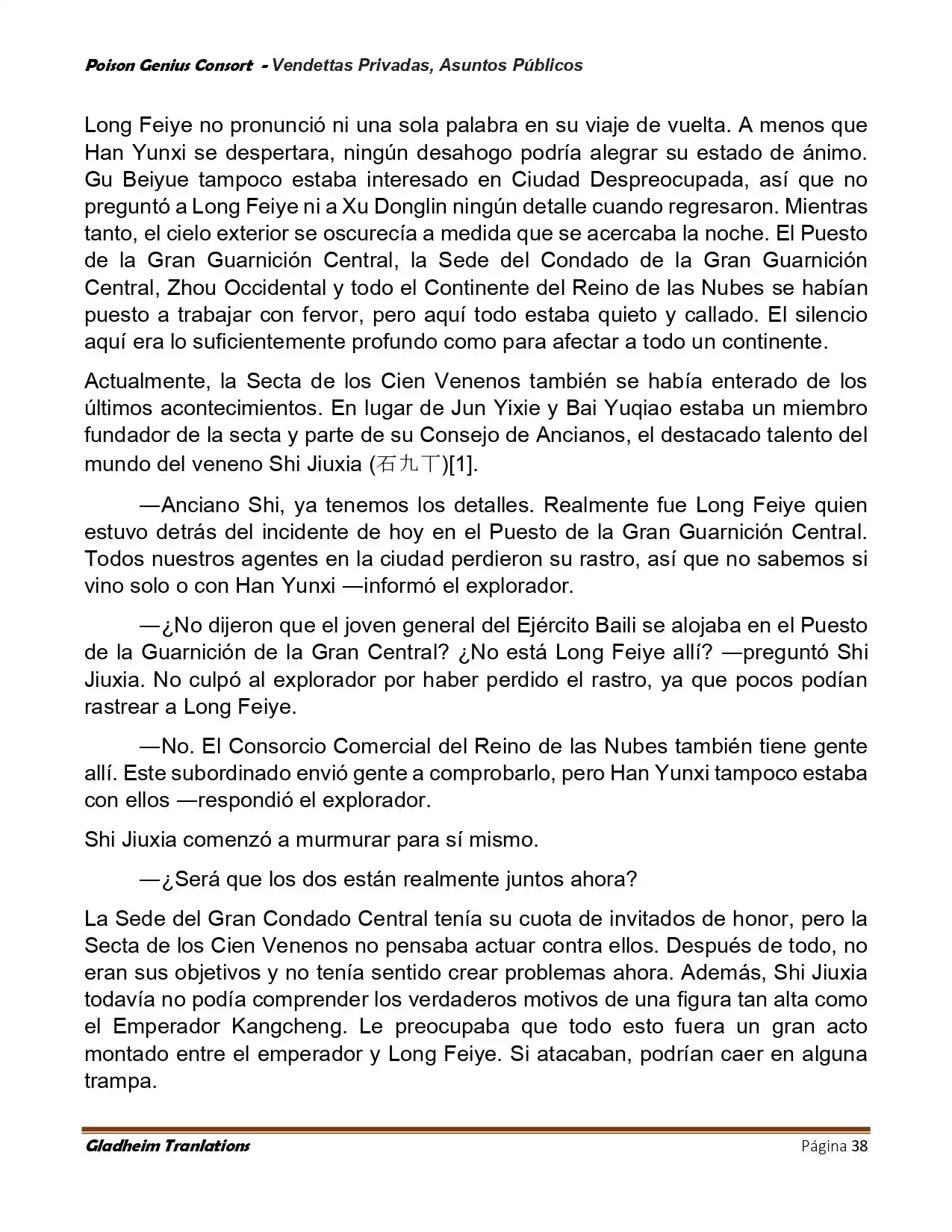 Poison Genious Consort (Novela) - Capítulo 409 - Página 38 - LectorTMOo