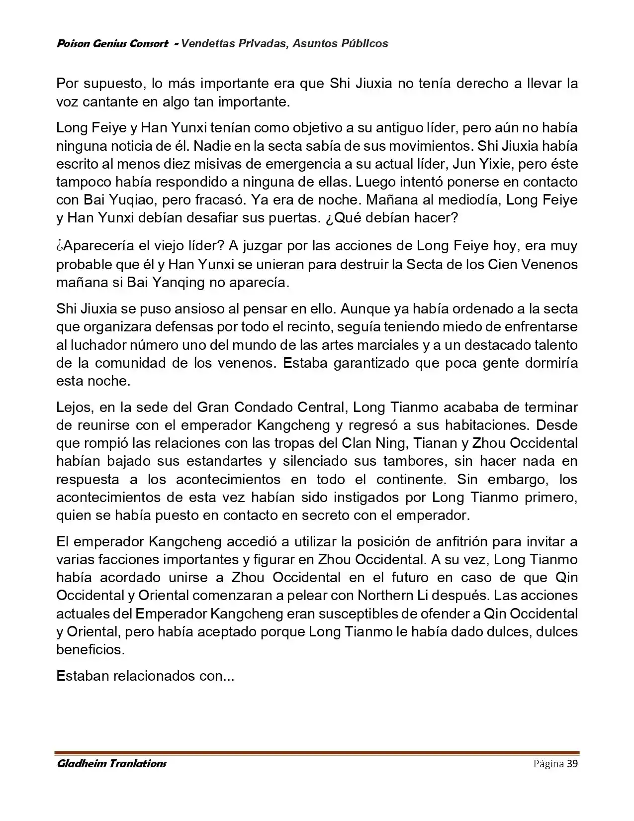 Poison Genious Consort (Novela) - Capítulo 409 - Página 39 - LectorTMOo