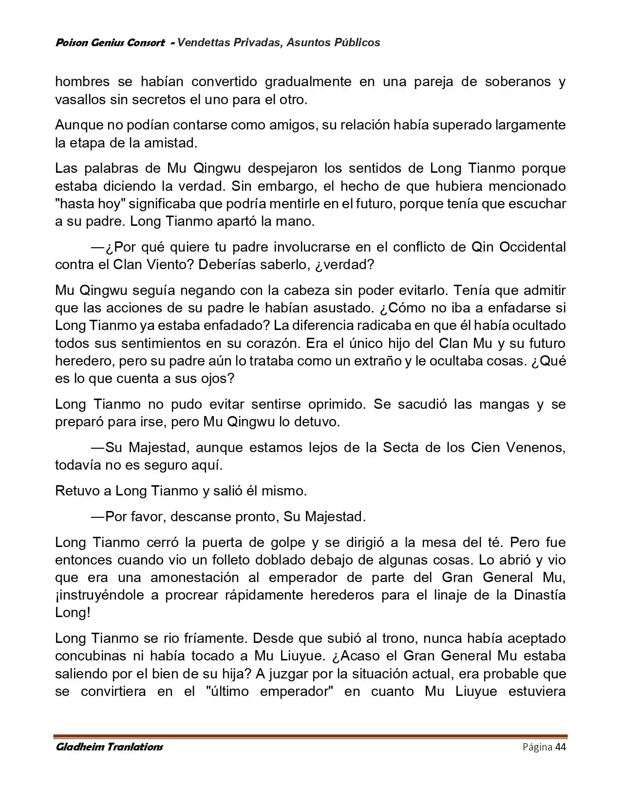 Poison Genious Consort (Novela) - Capítulo 409 - Página 44 - LectorTMOo