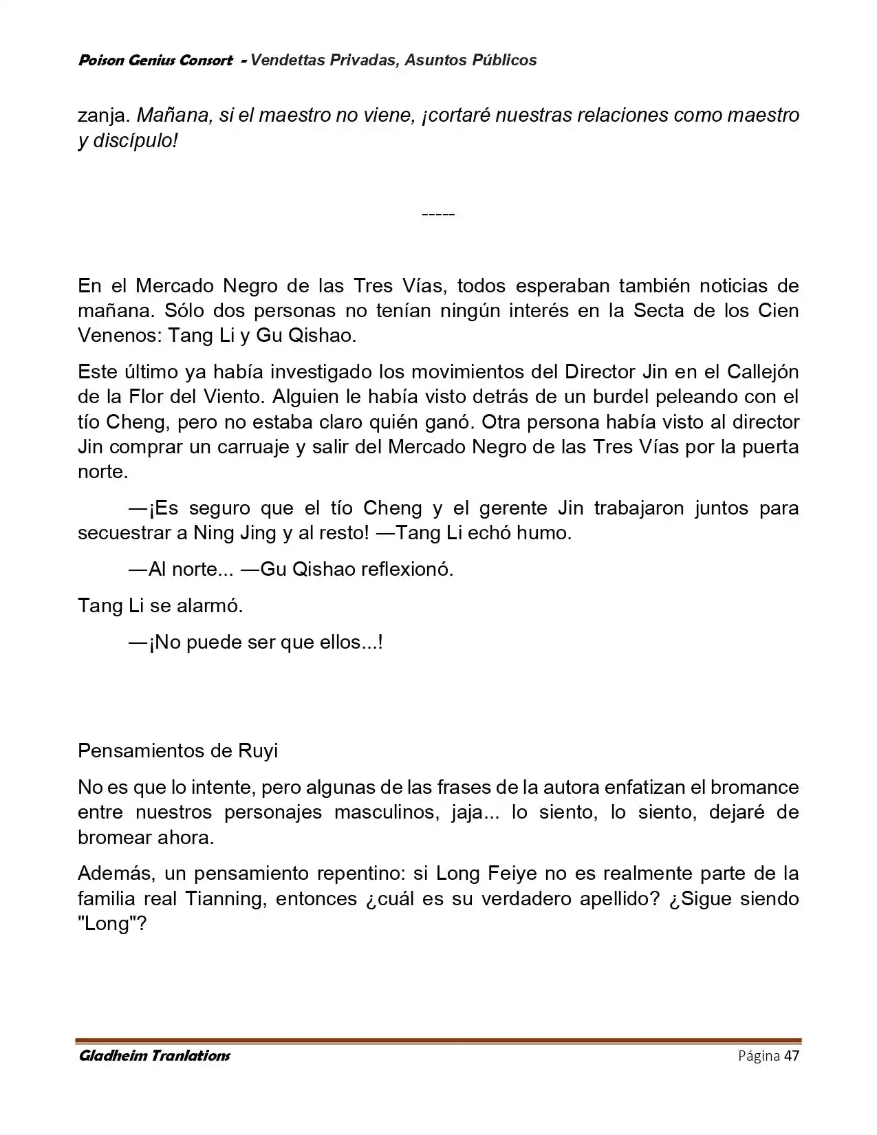 Poison Genious Consort (Novela) - Capítulo 409 - Página 47 - LectorTMOo