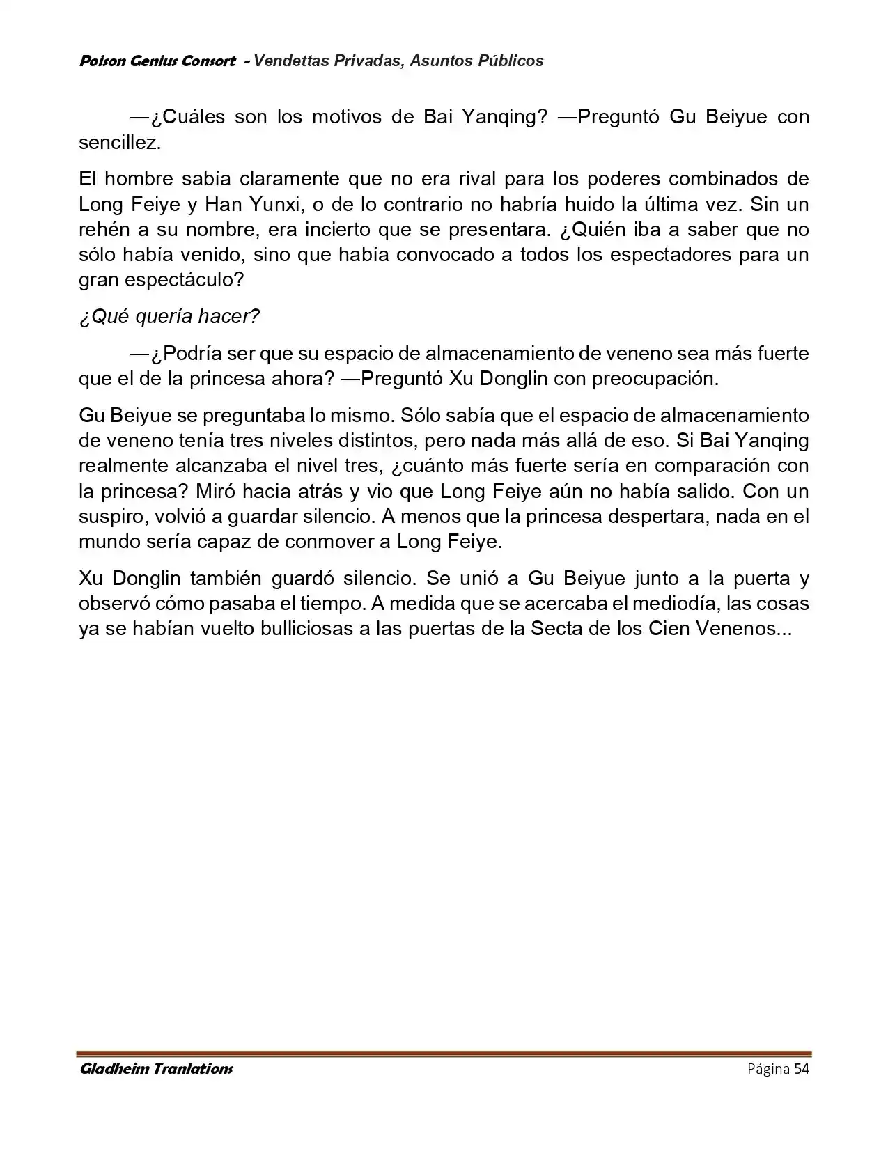 Poison Genious Consort (Novela) - Capítulo 409 - Página 54 - LectorTMOo