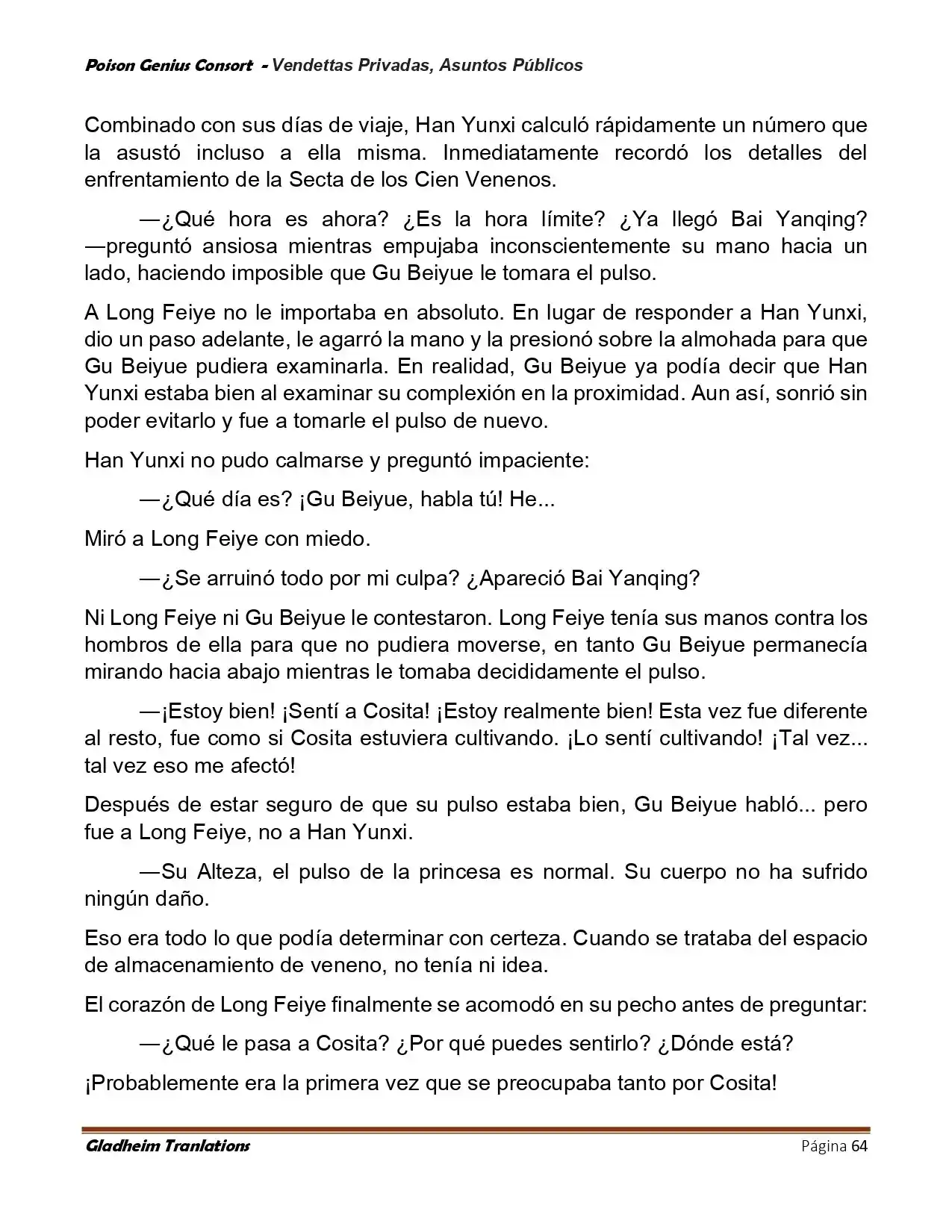 Poison Genious Consort (Novela) - Capítulo 409 - Página 64 - LectorTMOo