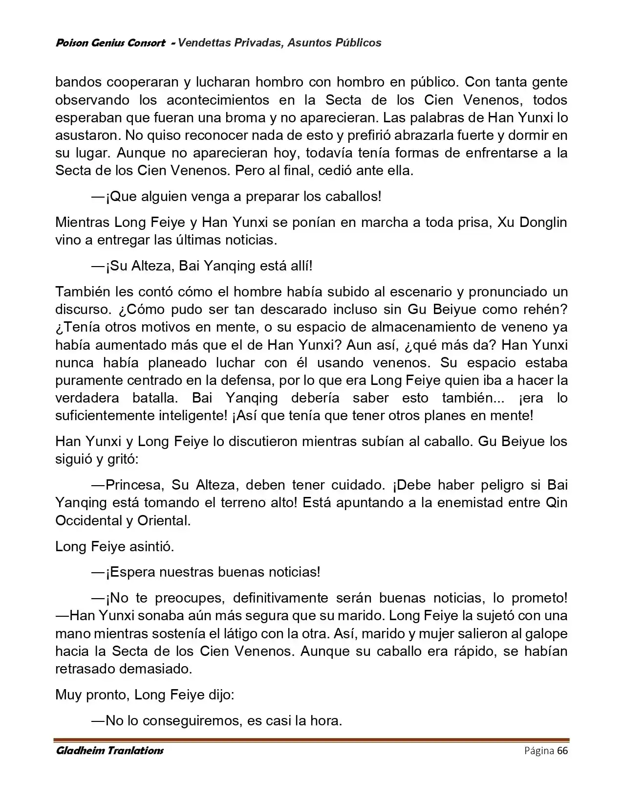 Poison Genious Consort (Novela) - Capítulo 409 - Página 66 - LectorTMOo