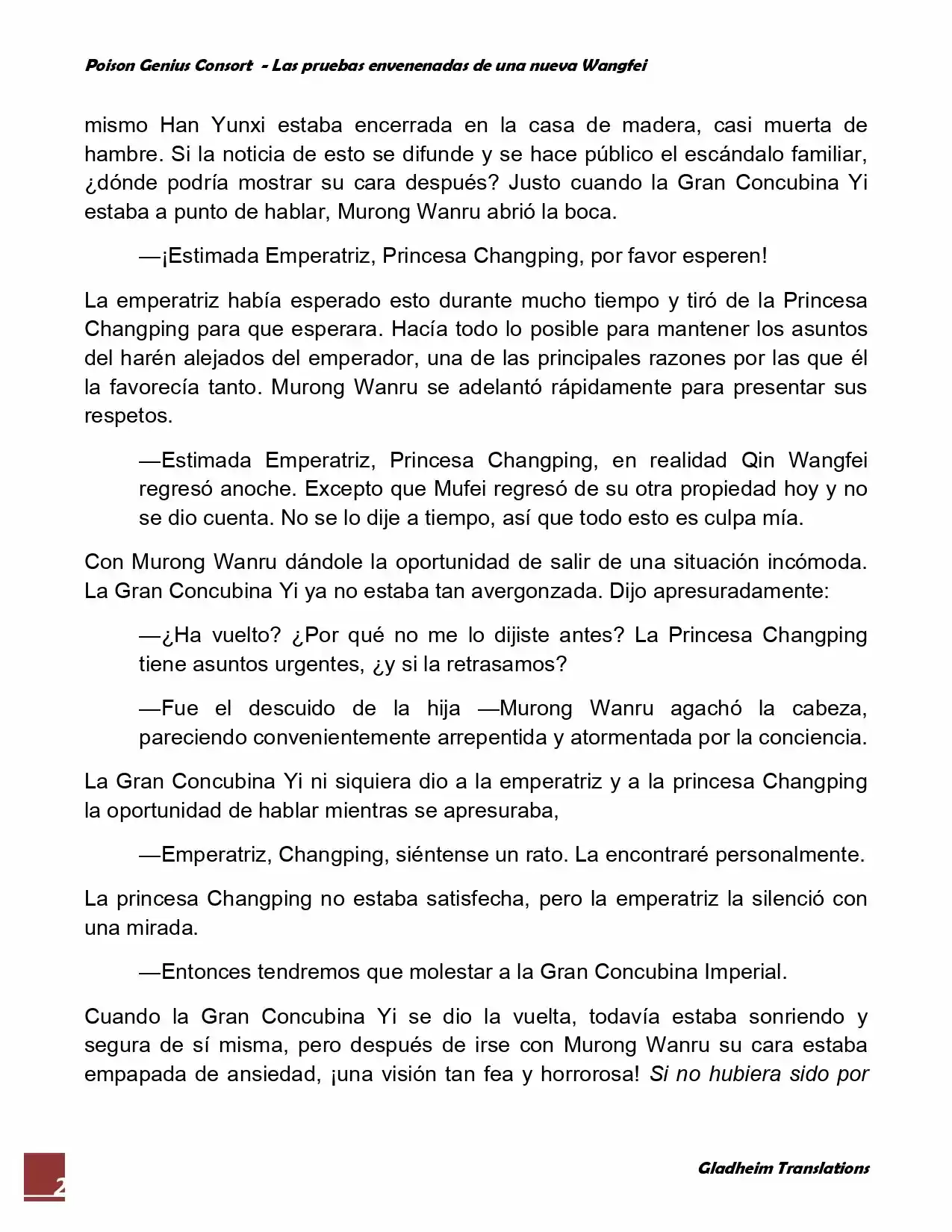 Poison Genious Consort (Novela) - Capítulo 41 - Página 2 - LectorTMOo