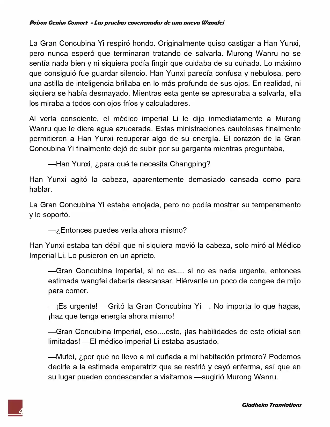 Poison Genious Consort (Novela) - Capítulo 41 - Página 4 - LectorTMOo