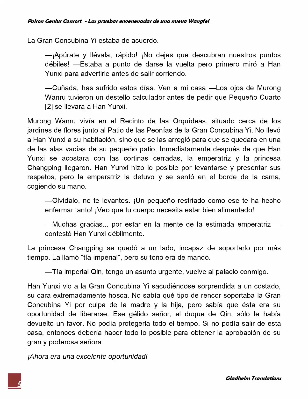 Poison Genious Consort (Novela) - Capítulo 41 - Página 5 - LectorTMOo
