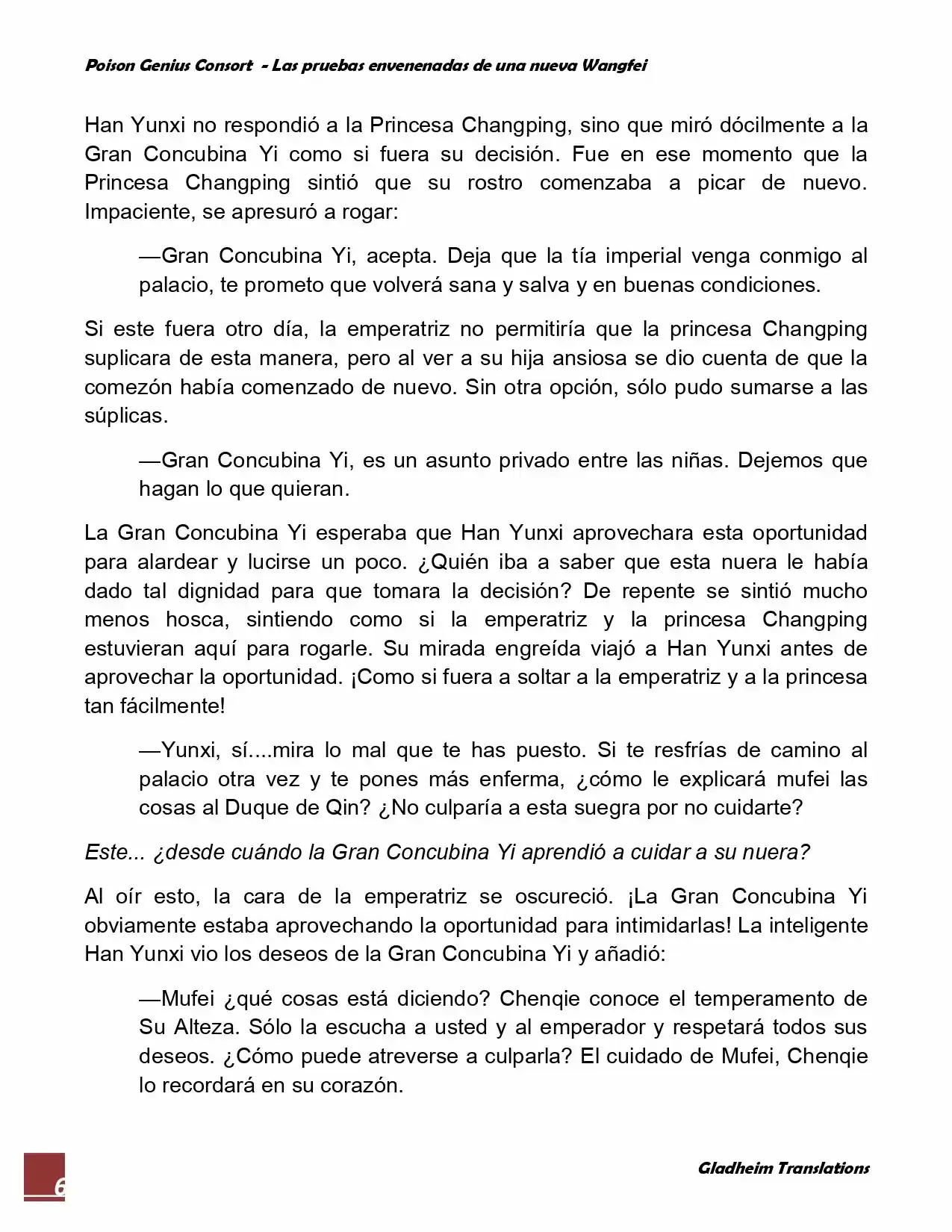 Poison Genious Consort (Novela) - Capítulo 41 - Página 6 - LectorTMOo