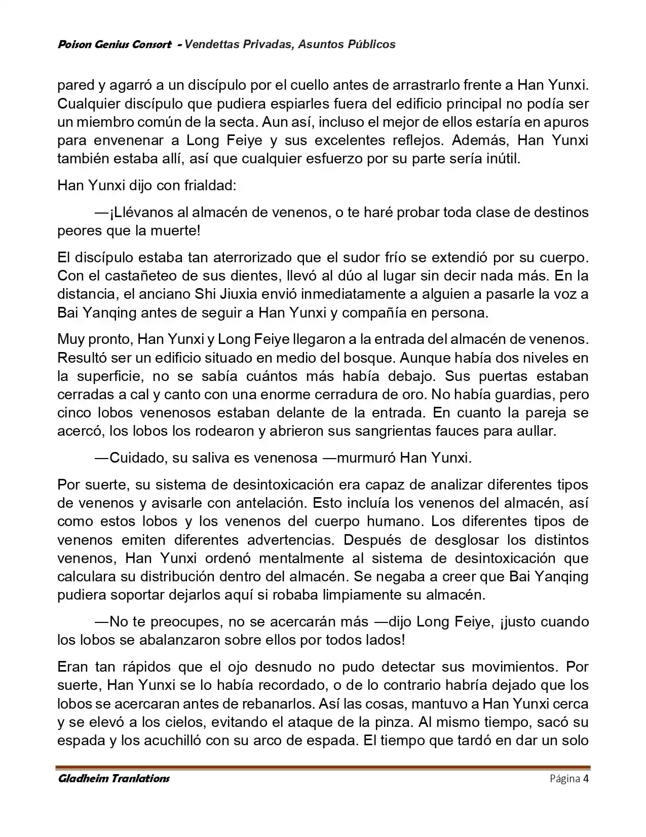 Poison Genious Consort (Novela) - Capítulo 410 - Página 4 - LectorTMOo