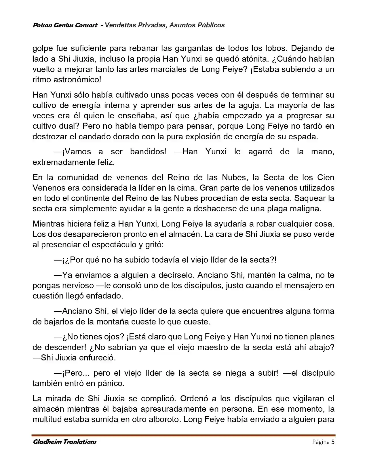 Poison Genious Consort (Novela) - Capítulo 410 - Página 5 - LectorTMOo