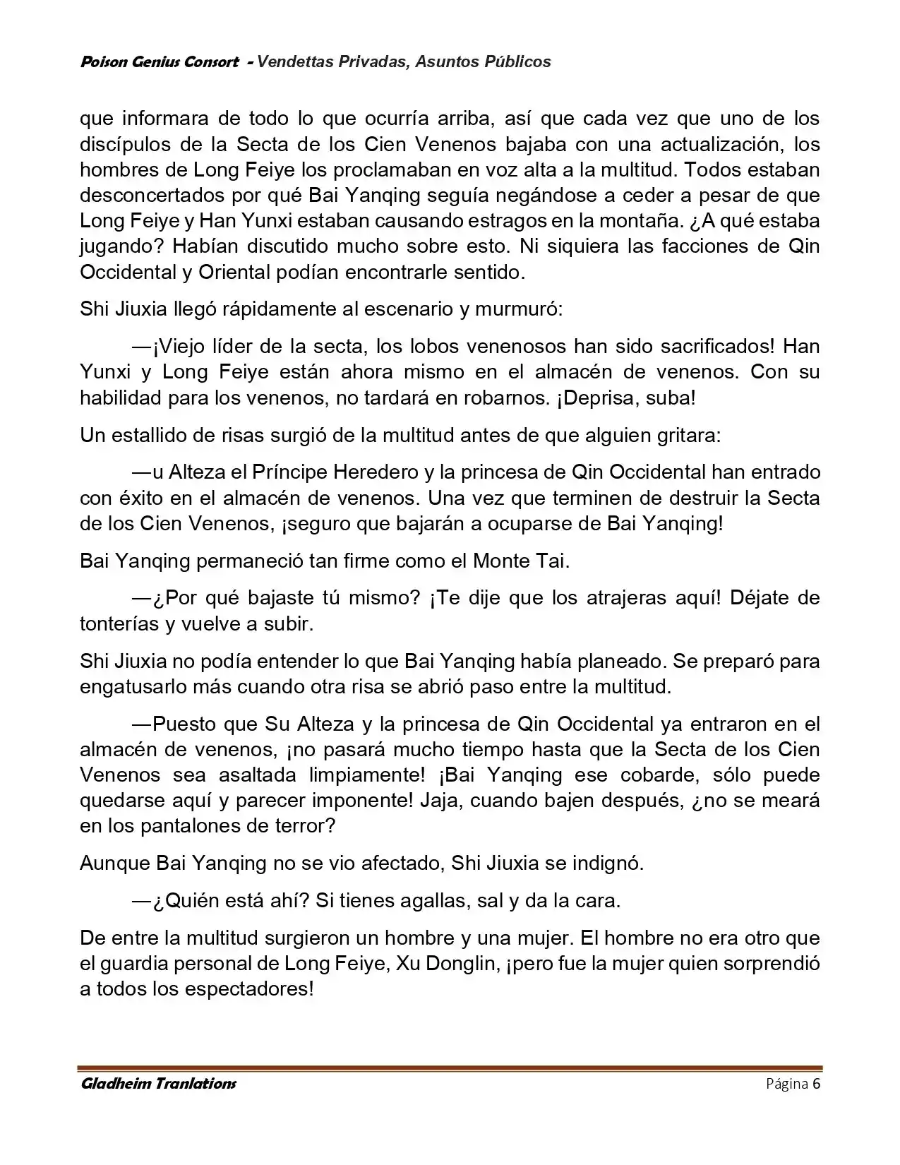 Poison Genious Consort (Novela) - Capítulo 410 - Página 6 - LectorTMOo