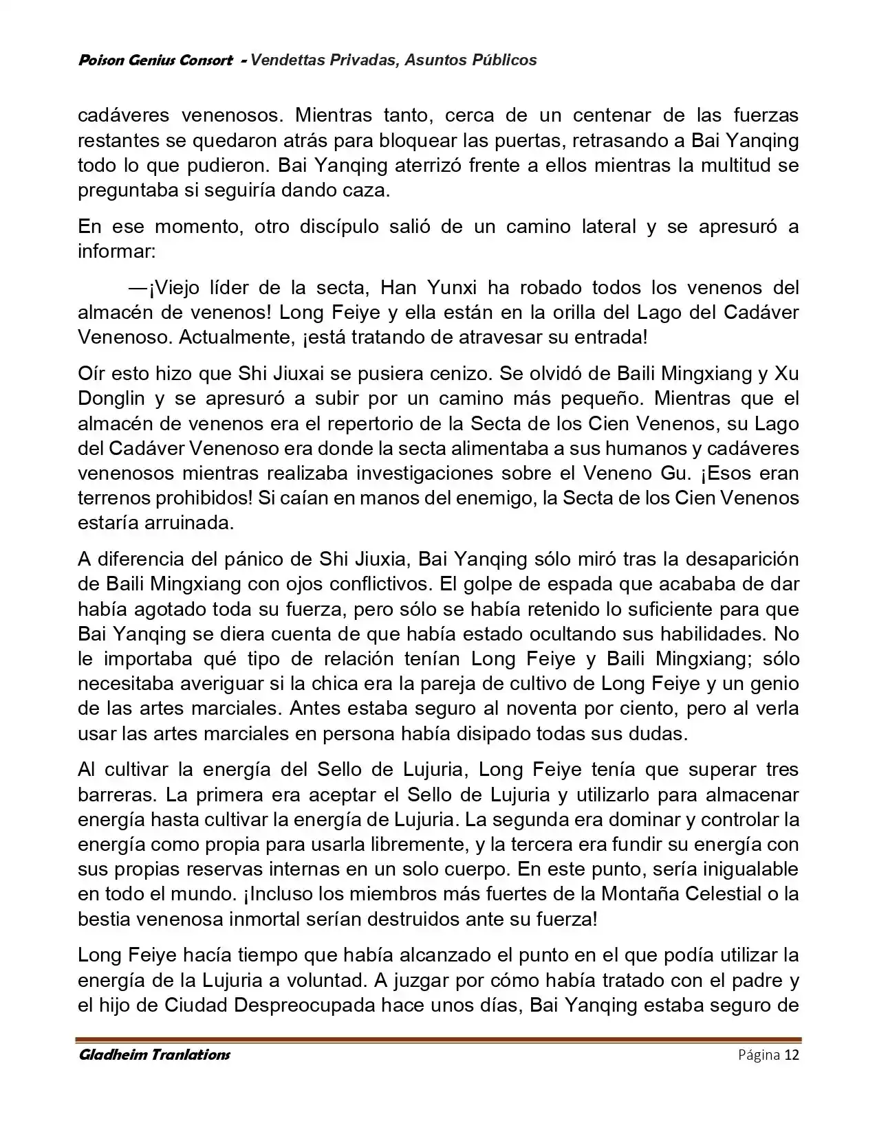 Poison Genious Consort (Novela) - Capítulo 410 - Página 12 - LectorTMOo