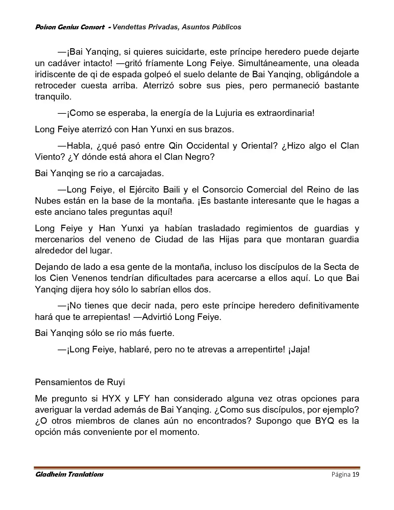 Poison Genious Consort (Novela) - Capítulo 410 - Página 19 - LectorTMOo