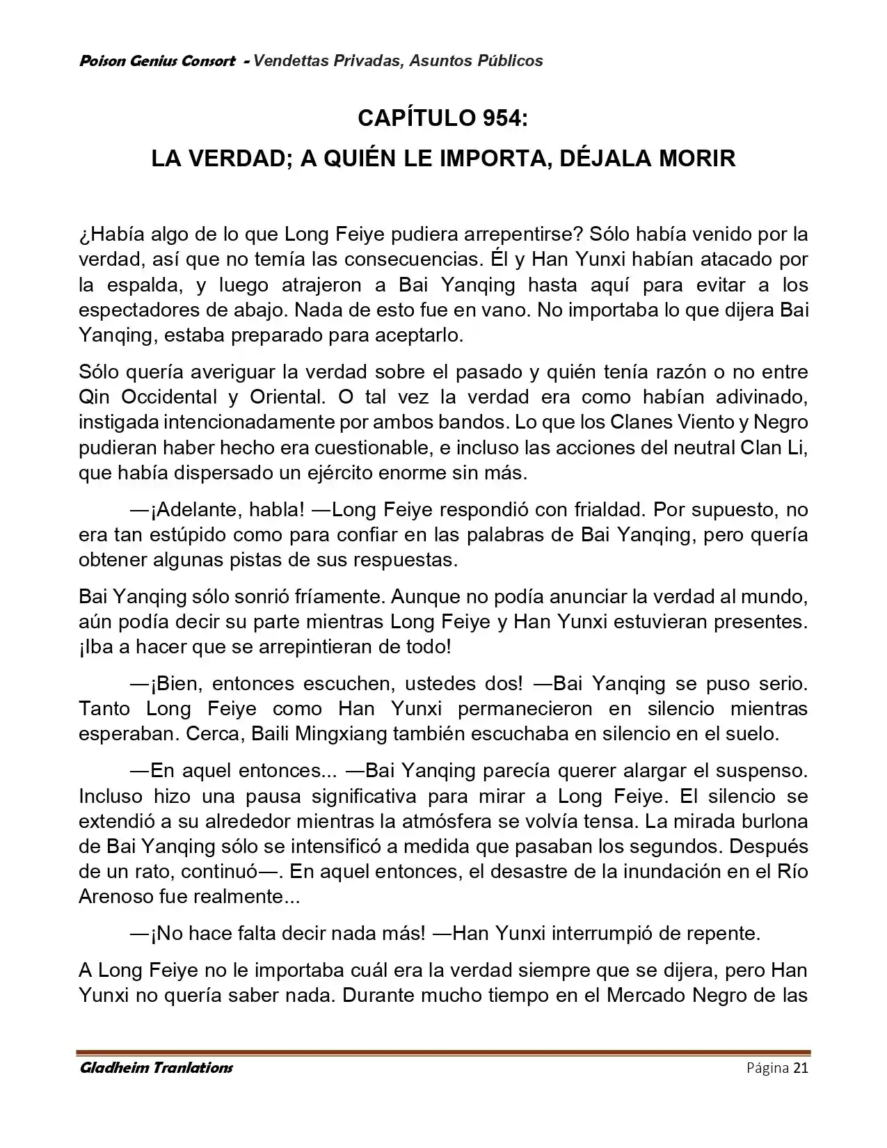 Poison Genious Consort (Novela) - Capítulo 410 - Página 21 - LectorTMOo