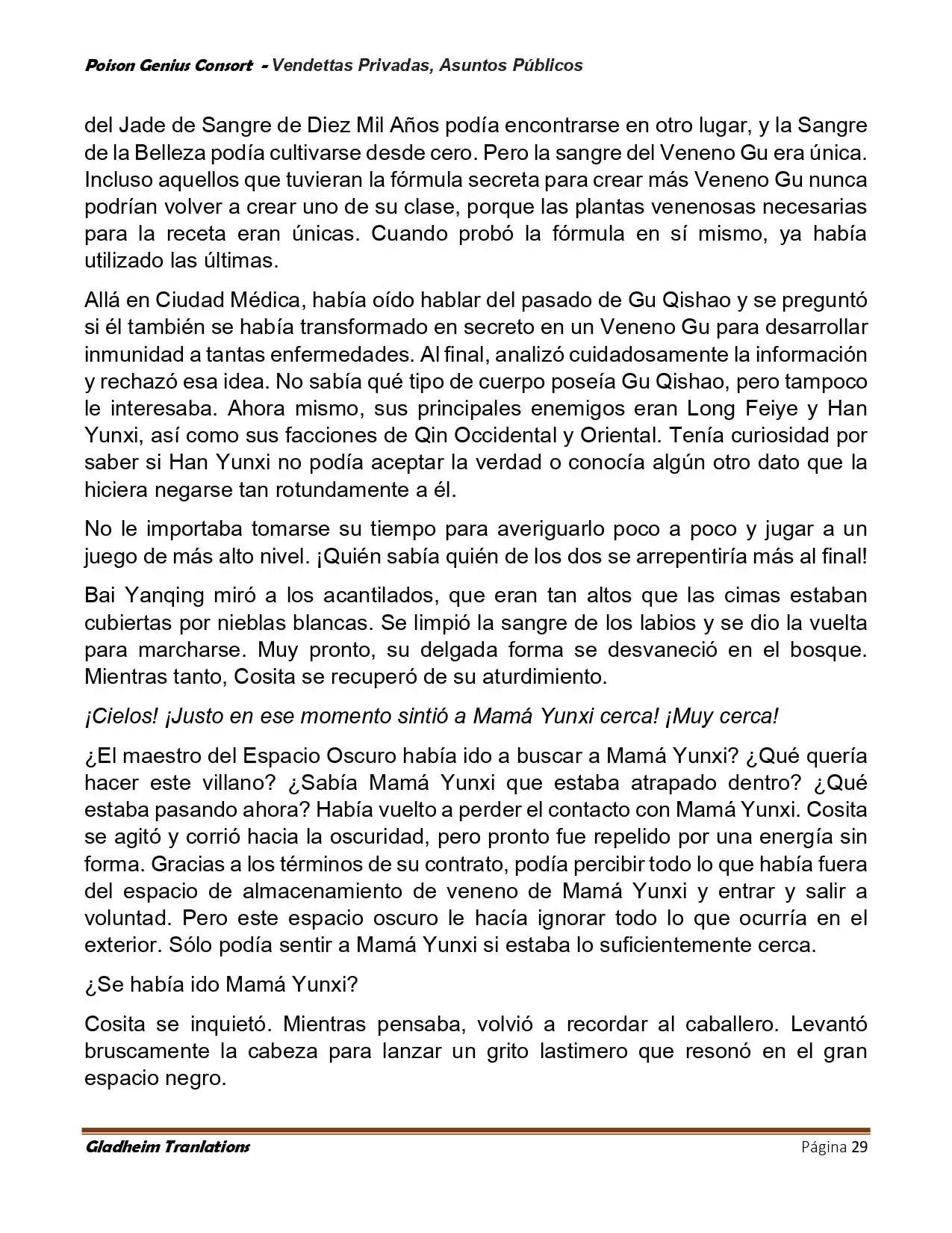 Poison Genious Consort (Novela) - Capítulo 410 - Página 29 - LectorTMOo