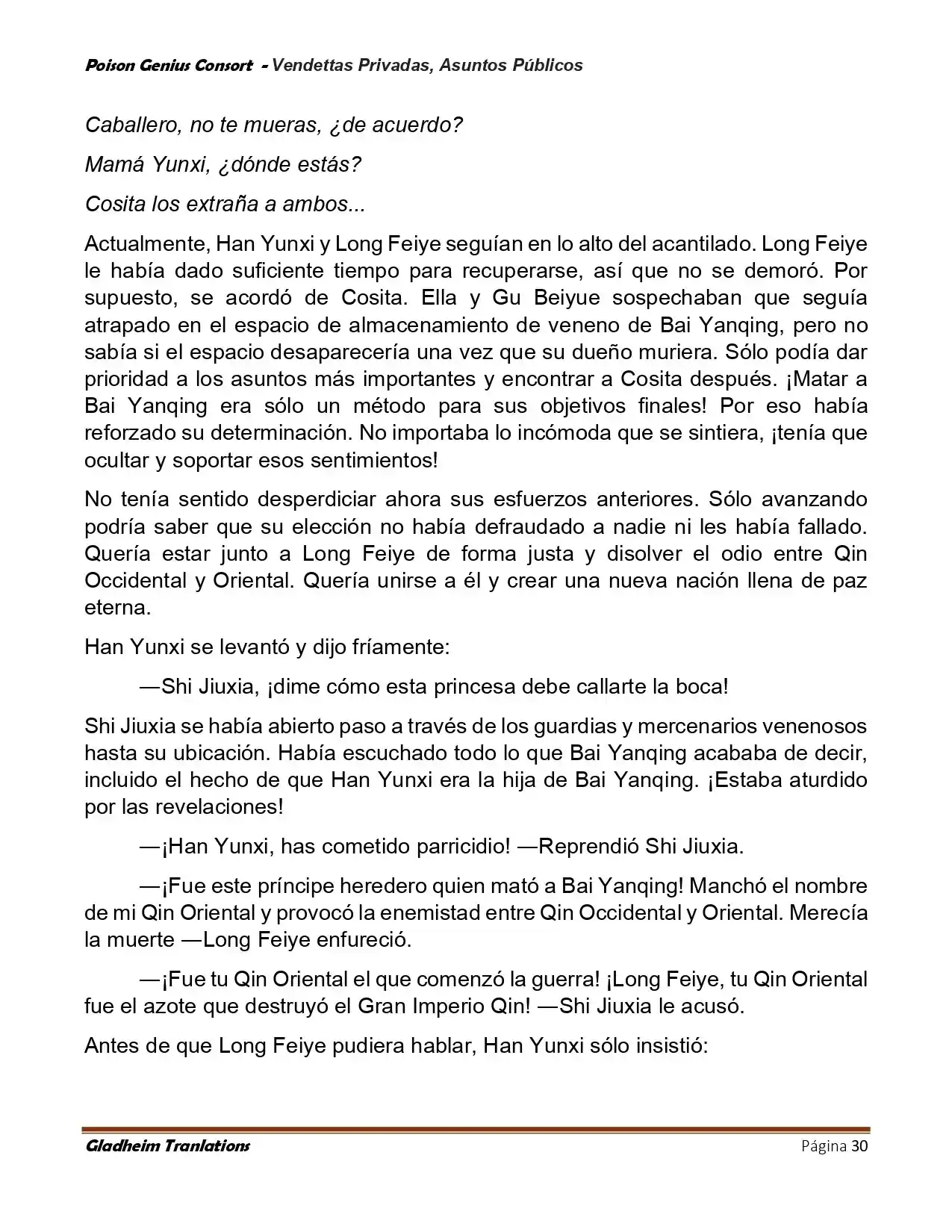 Poison Genious Consort (Novela) - Capítulo 410 - Página 30 - LectorTMOo