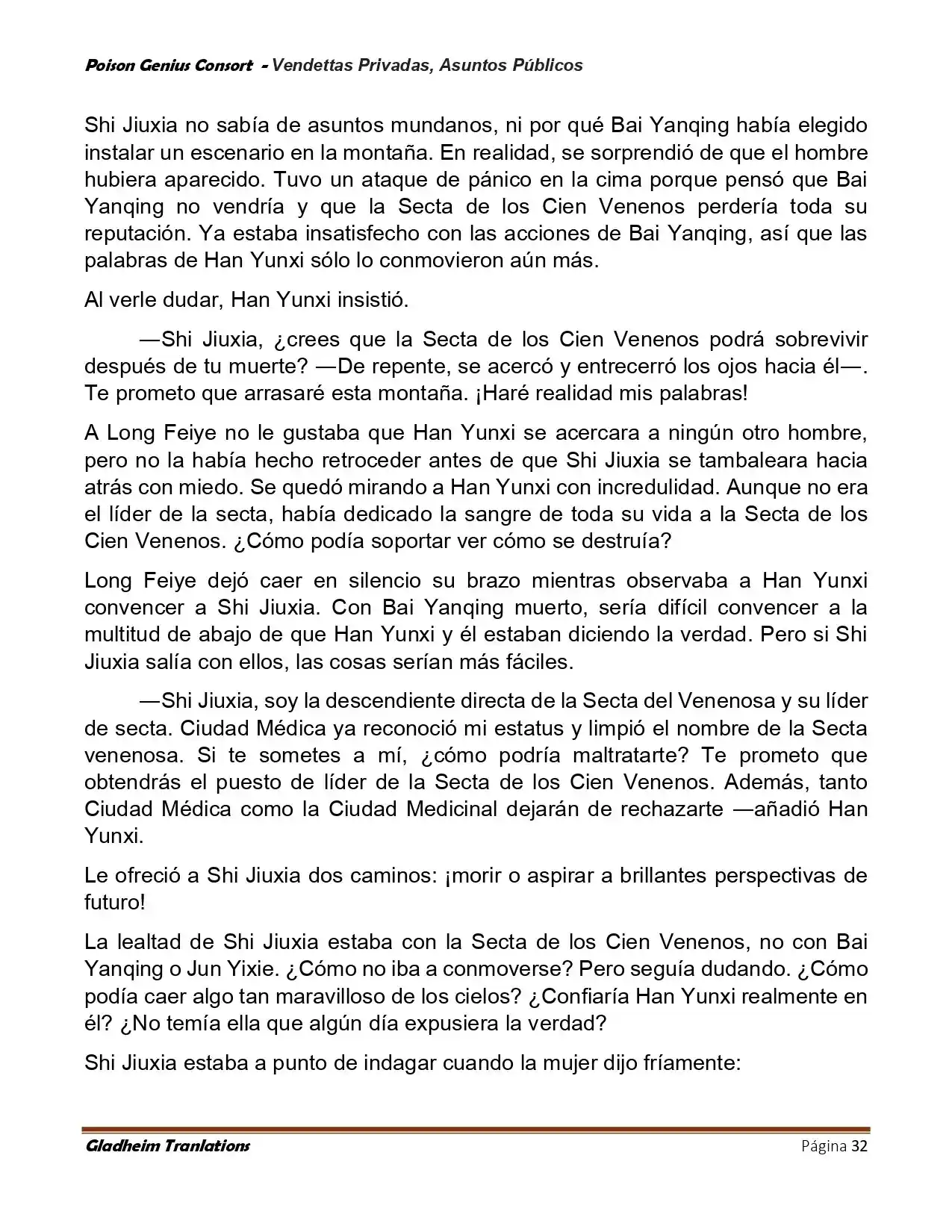 Poison Genious Consort (Novela) - Capítulo 410 - Página 32 - LectorTMOo