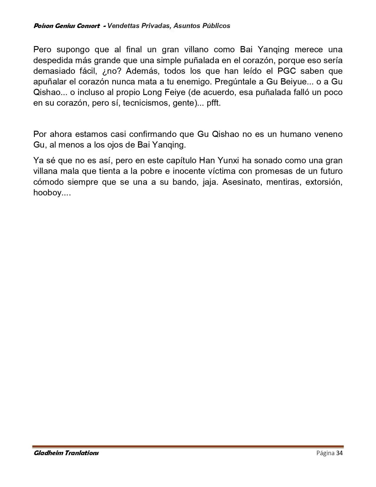 Poison Genious Consort (Novela) - Capítulo 410 - Página 34 - LectorTMOo