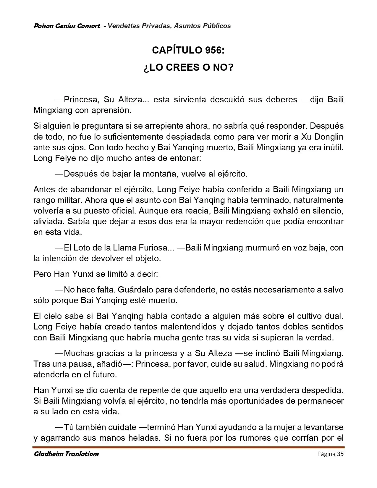 Poison Genious Consort (Novela) - Capítulo 410 - Página 35 - LectorTMOo