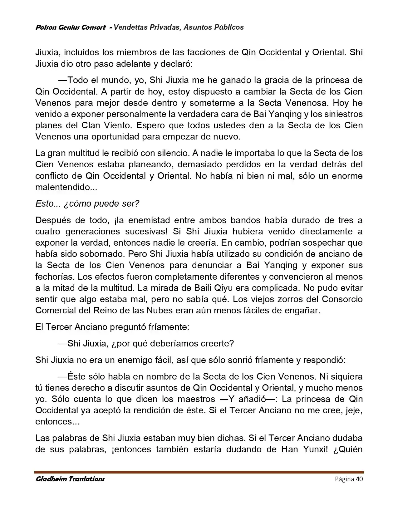 Poison Genious Consort (Novela) - Capítulo 410 - Página 40 - LectorTMOo