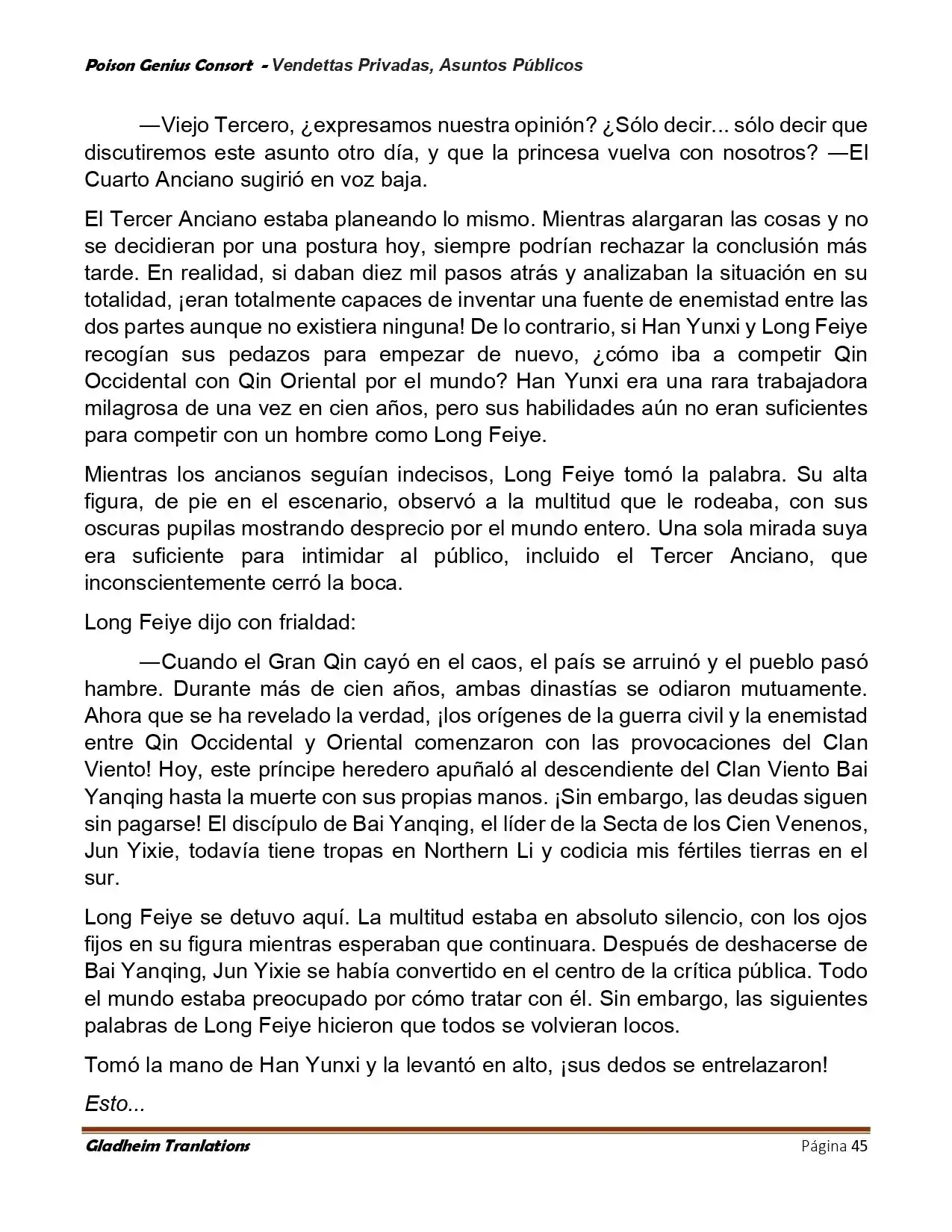 Poison Genious Consort (Novela) - Capítulo 410 - Página 45 - LectorTMOo