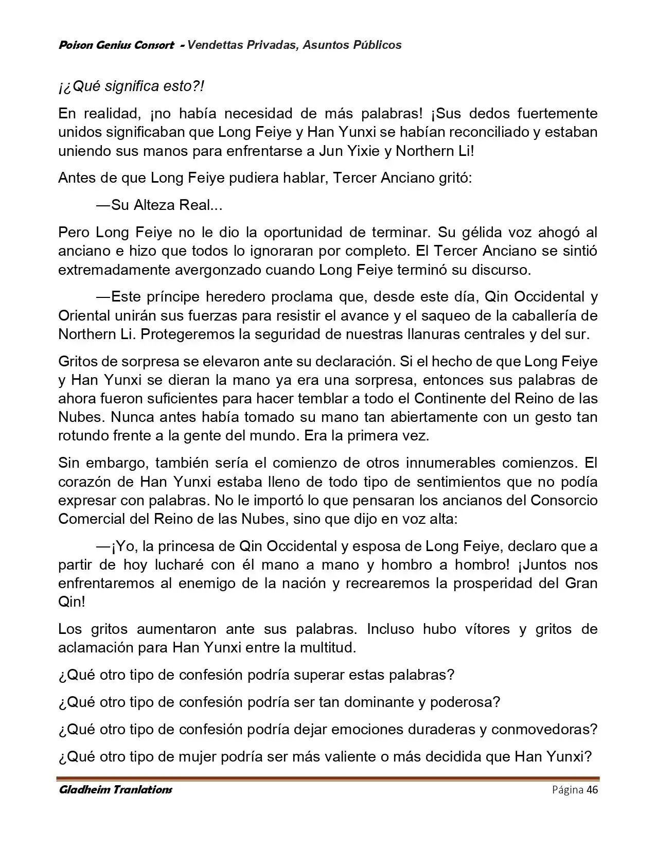 Poison Genious Consort (Novela) - Capítulo 410 - Página 46 - LectorTMOo