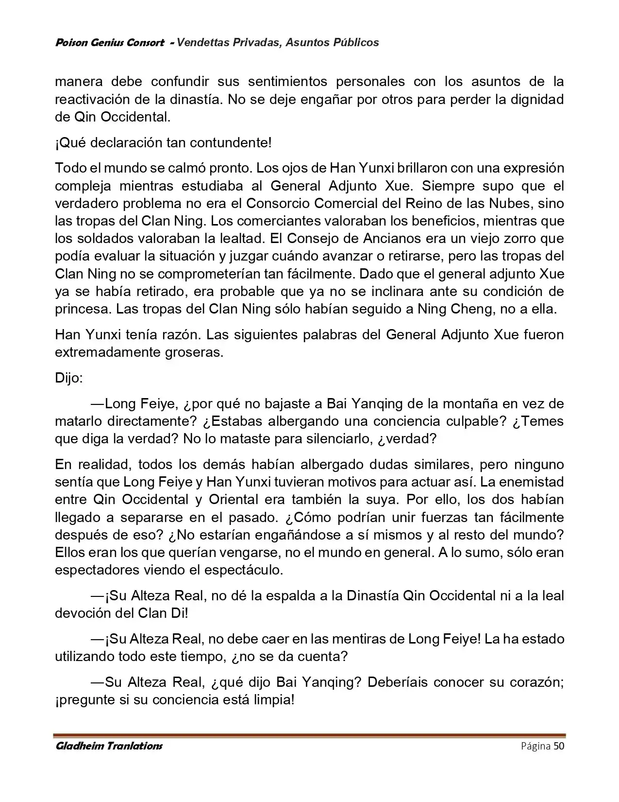 Poison Genious Consort (Novela) - Capítulo 410 - Página 50 - LectorTMOo