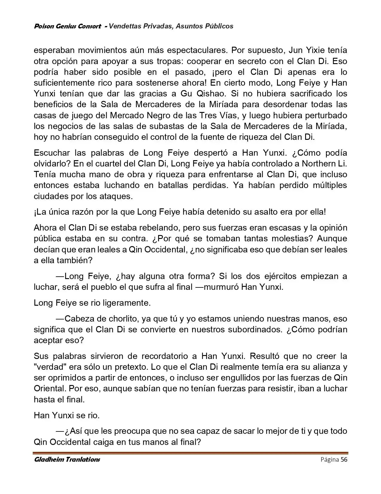 Poison Genious Consort (Novela) - Capítulo 410 - Página 56 - LectorTMOo