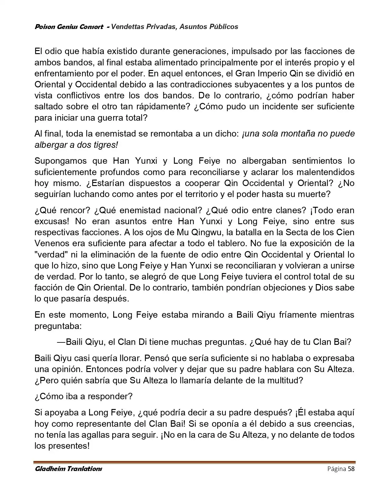 Poison Genious Consort (Novela) - Capítulo 410 - Página 58 - LectorTMOo