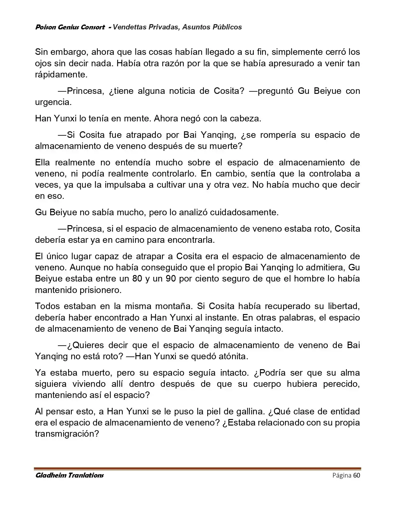 Poison Genious Consort (Novela) - Capítulo 410 - Página 60 - LectorTMOo