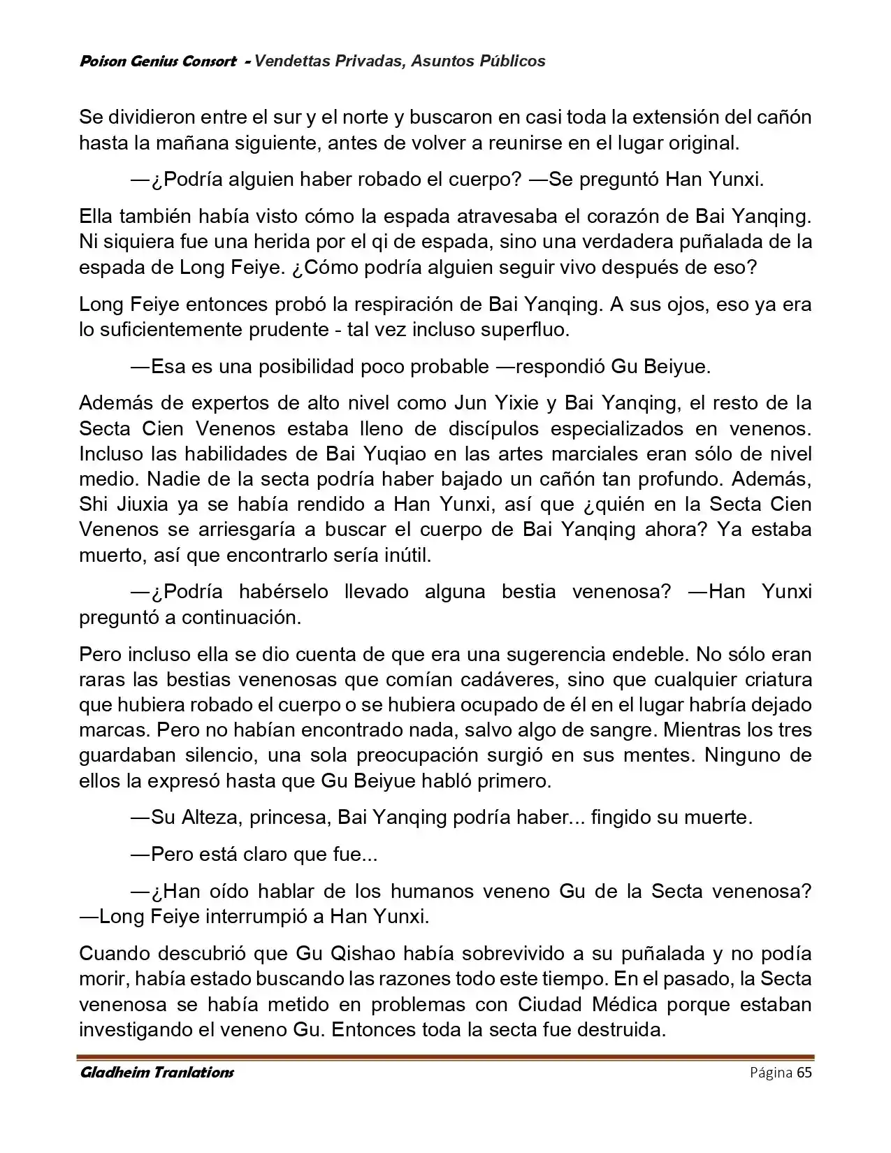 Poison Genious Consort (Novela) - Capítulo 410 - Página 65 - LectorTMOo