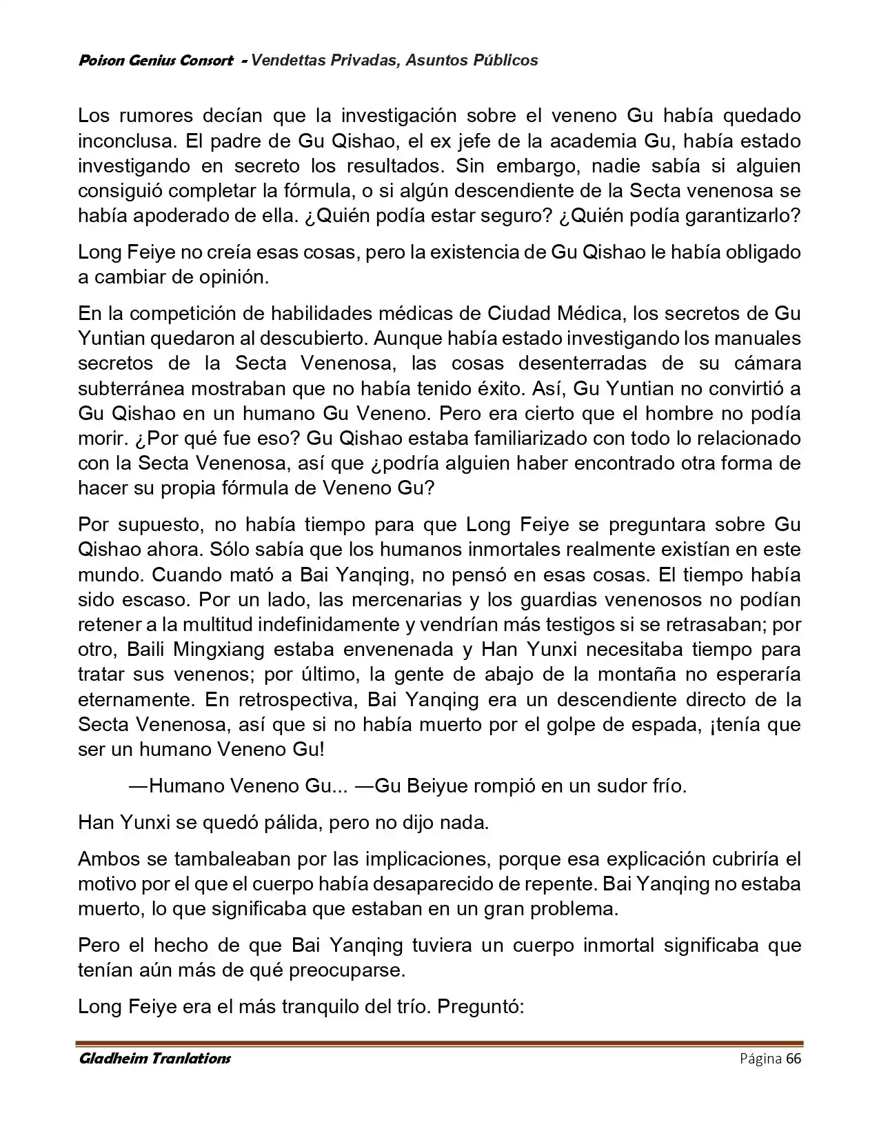 Poison Genious Consort (Novela) - Capítulo 410 - Página 66 - LectorTMOo
