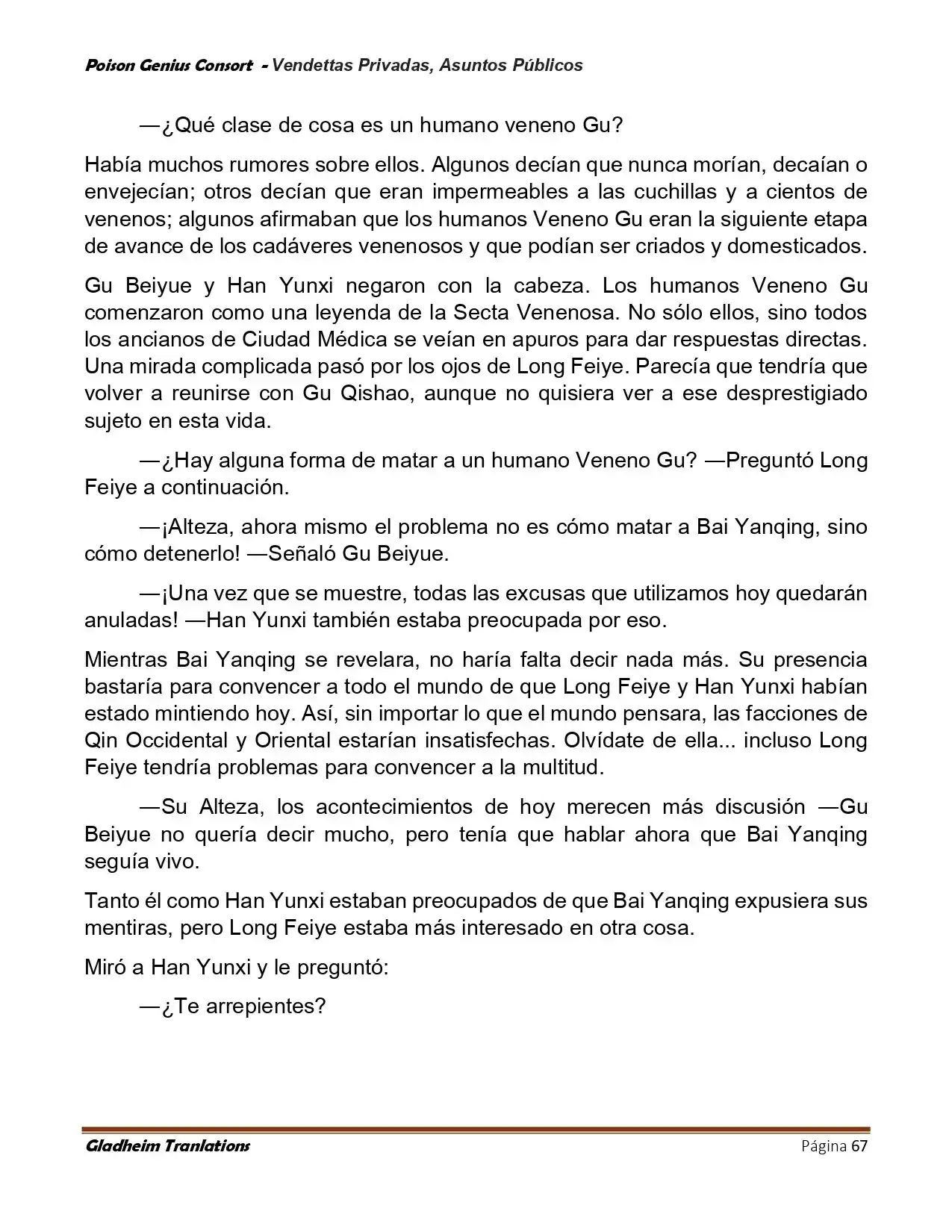 Poison Genious Consort (Novela) - Capítulo 410 - Página 67 - LectorTMOo