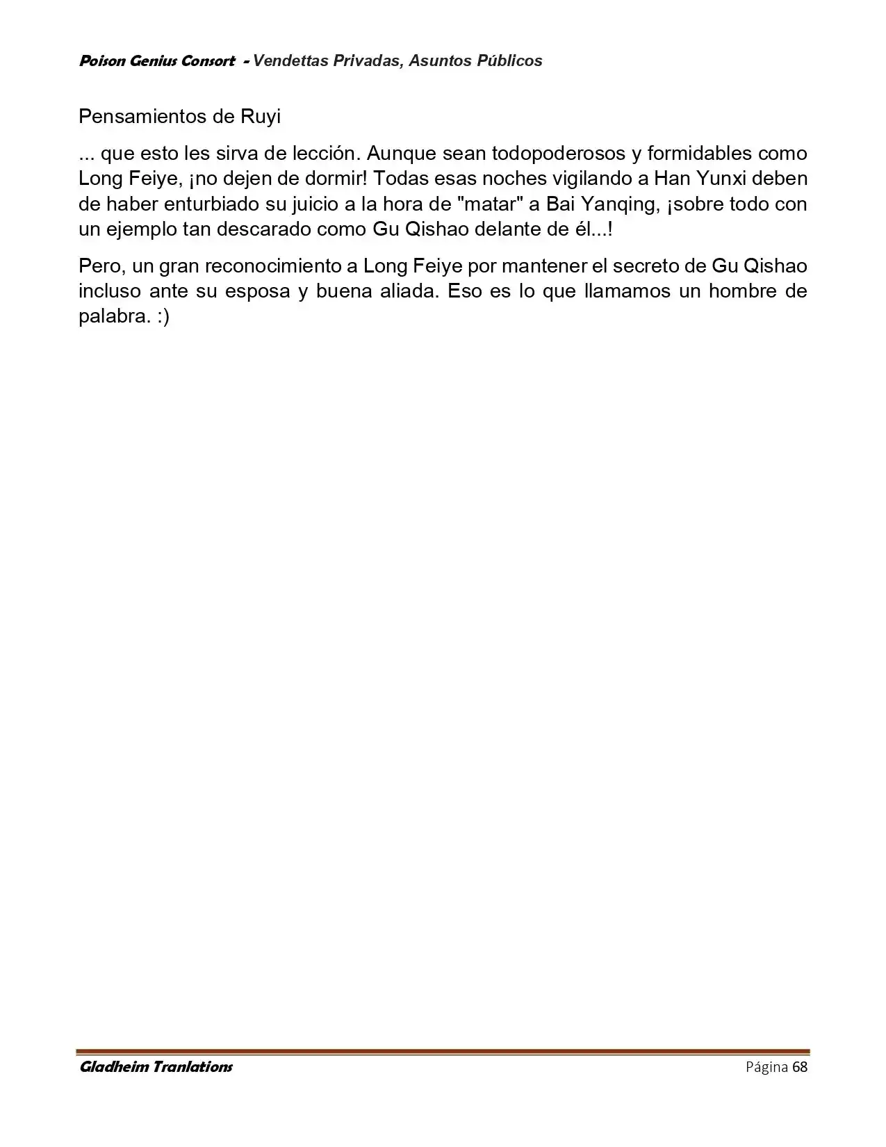 Poison Genious Consort (Novela) - Capítulo 410 - Página 68 - LectorTMOo