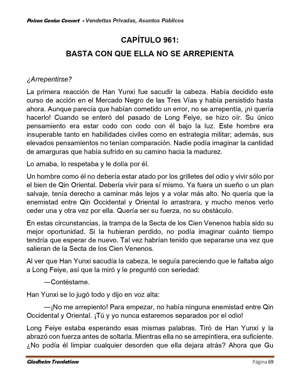 Poison Genious Consort (Novela) - Capítulo 410 - Página 69 - LectorTMOo
