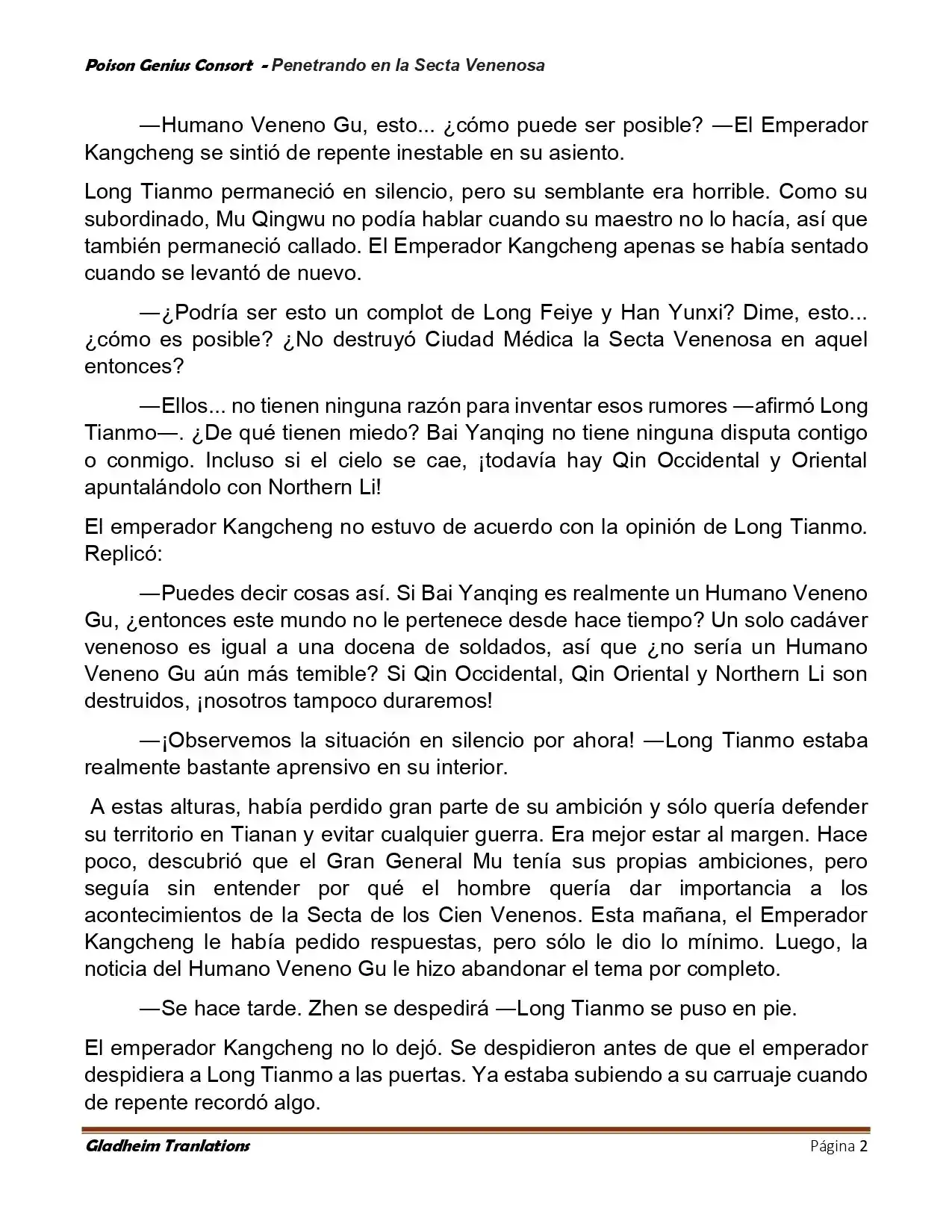 Poison Genious Consort (Novela) - Capítulo 411 - Página 2 - LectorTMOo