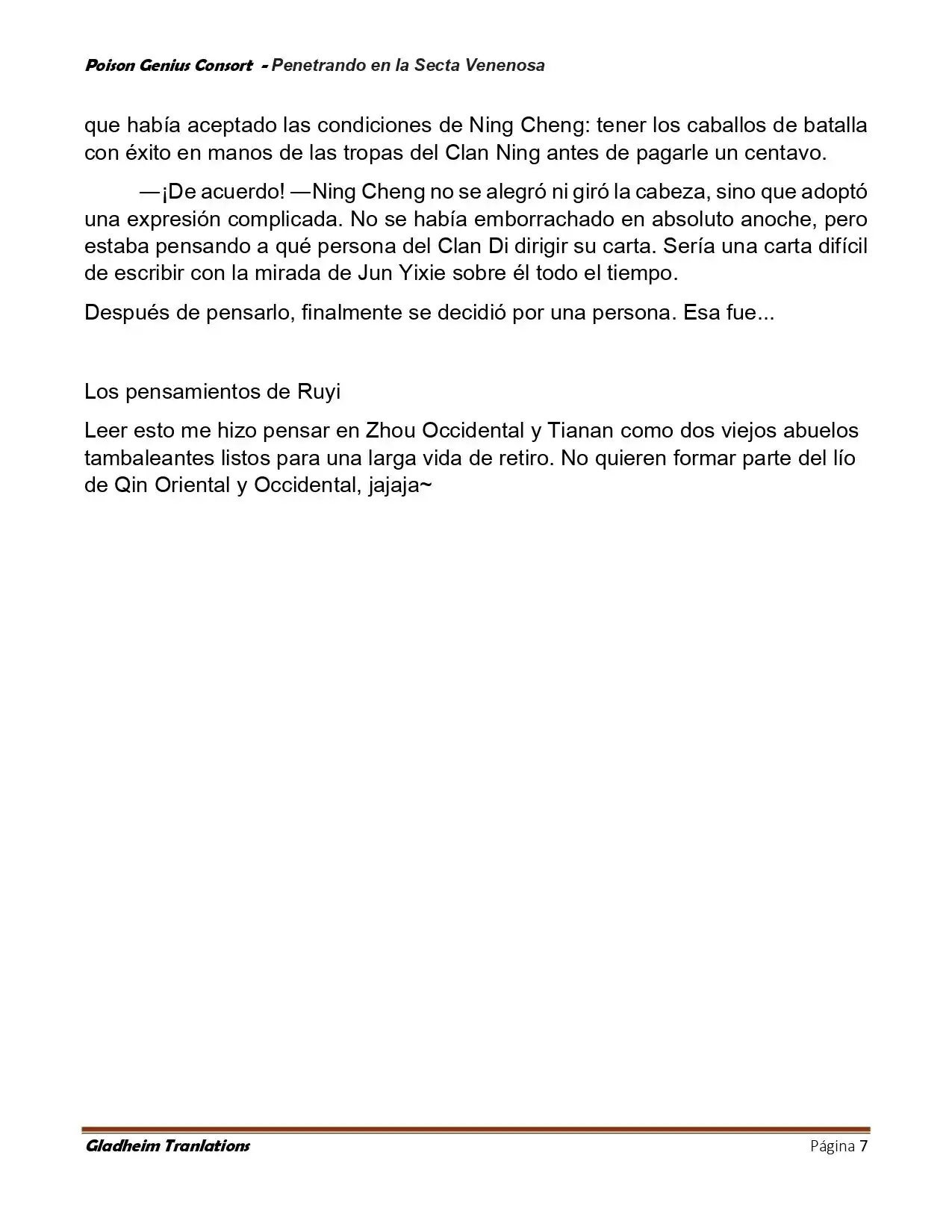 Poison Genious Consort (Novela) - Capítulo 411 - Página 7 - LectorTMOo
