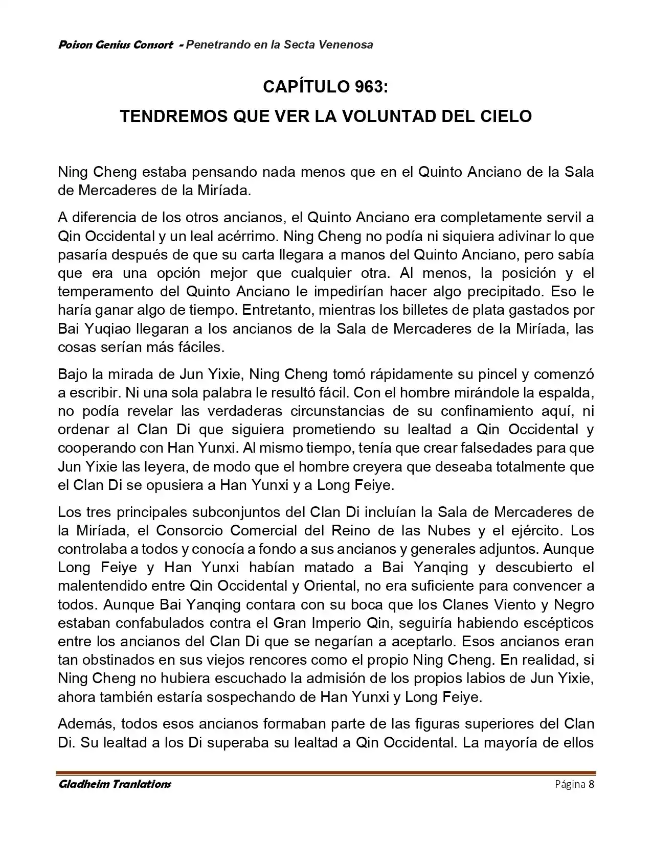 Poison Genious Consort (Novela) - Capítulo 411 - Página 8 - LectorTMOo